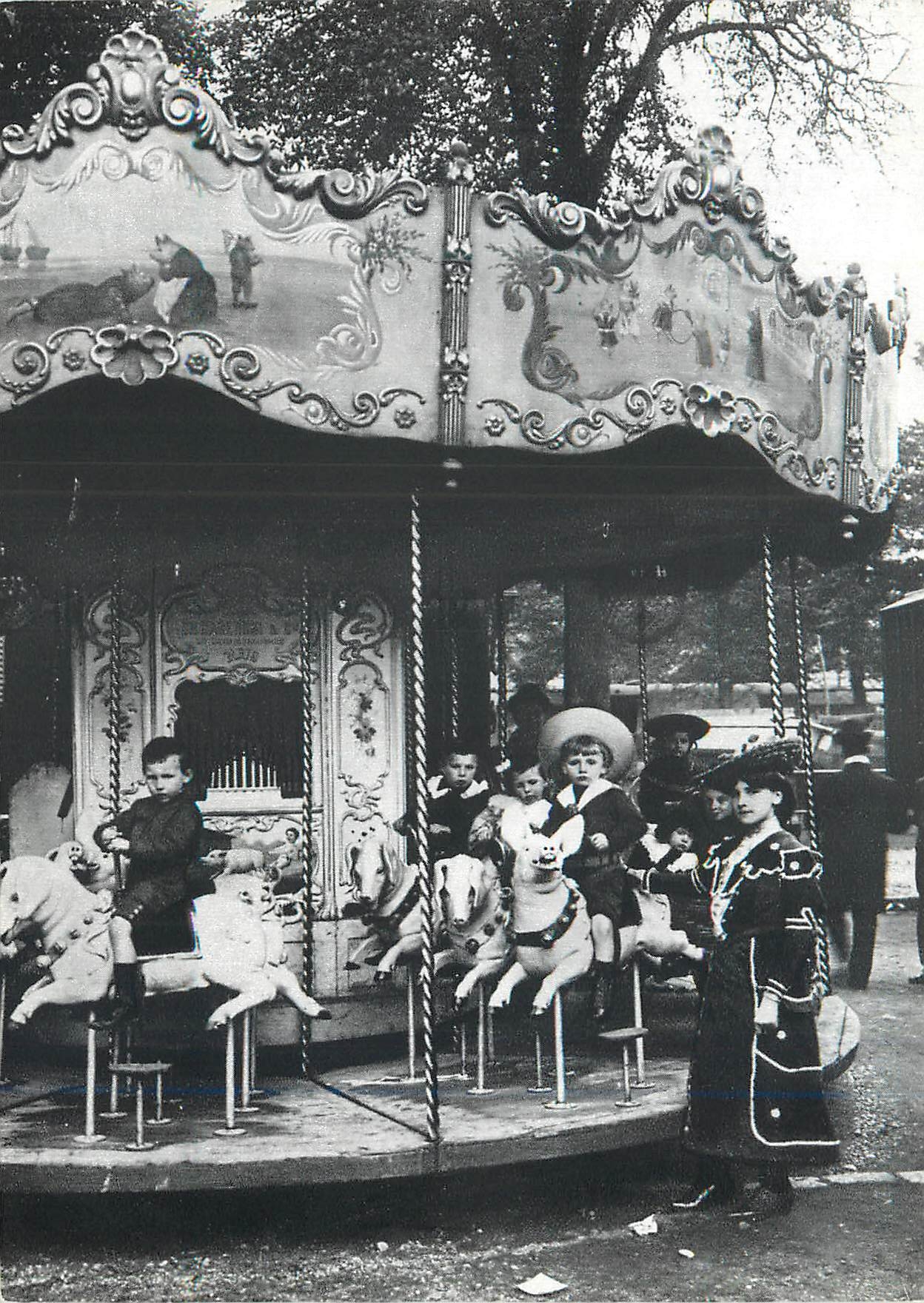 CPM Paris 1900 Le Maneige de la Fete Foraine
