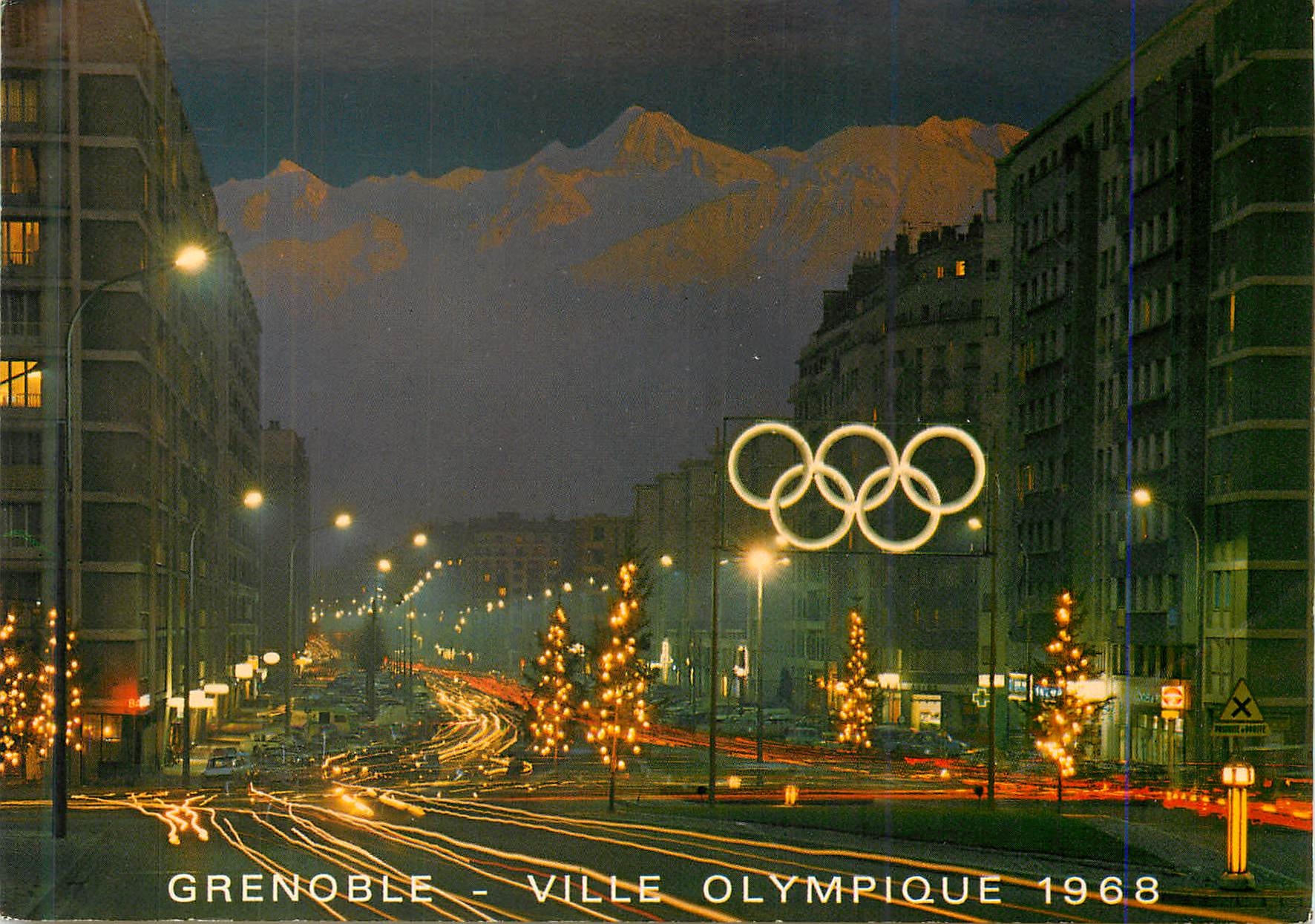 CPM Grenoble Ville Olympique 1968 Xe Jeux Olympique d'Hiver