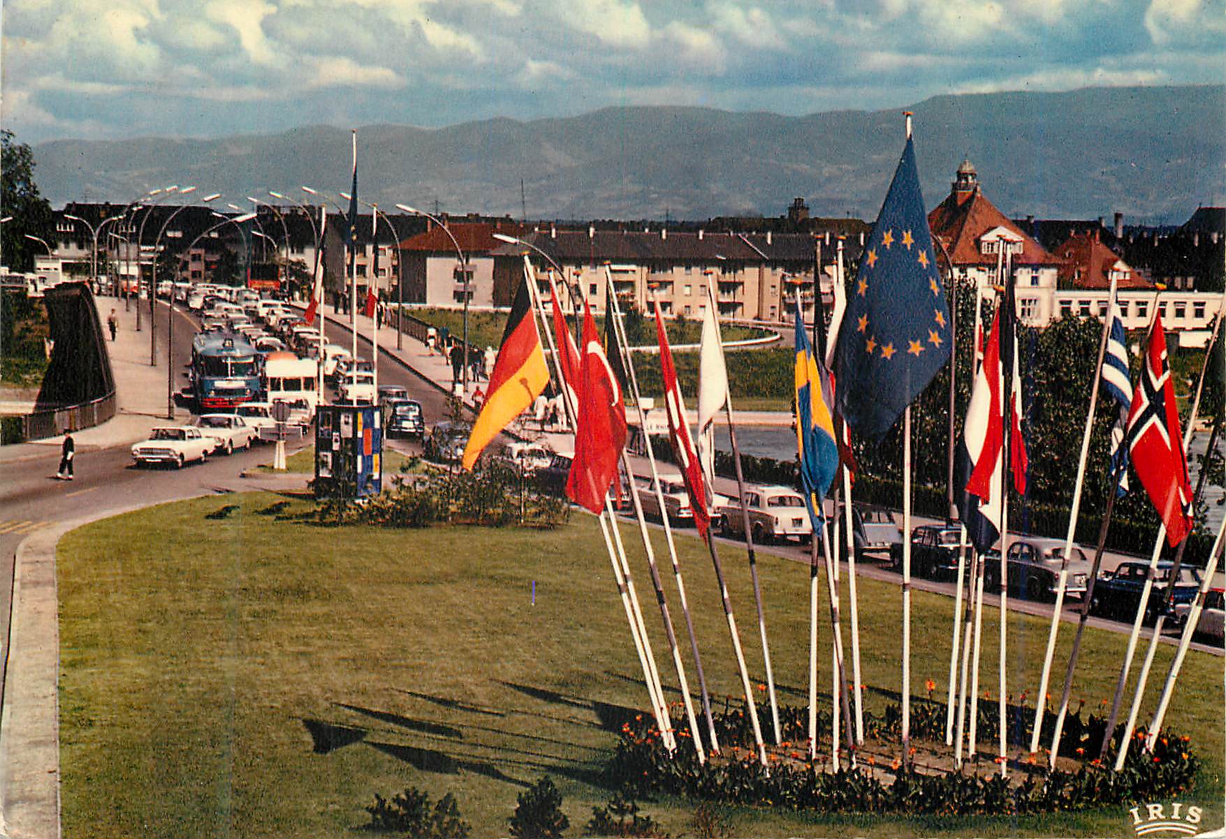 CPM Strasbourg (Bas Rhin) Le Pont de l'Europe sur le Rhin 
