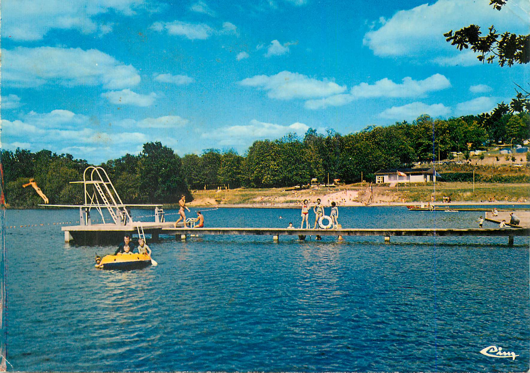 CPM Seilhac (Correze) Lac de Bournazel Camping PLage Nautisme