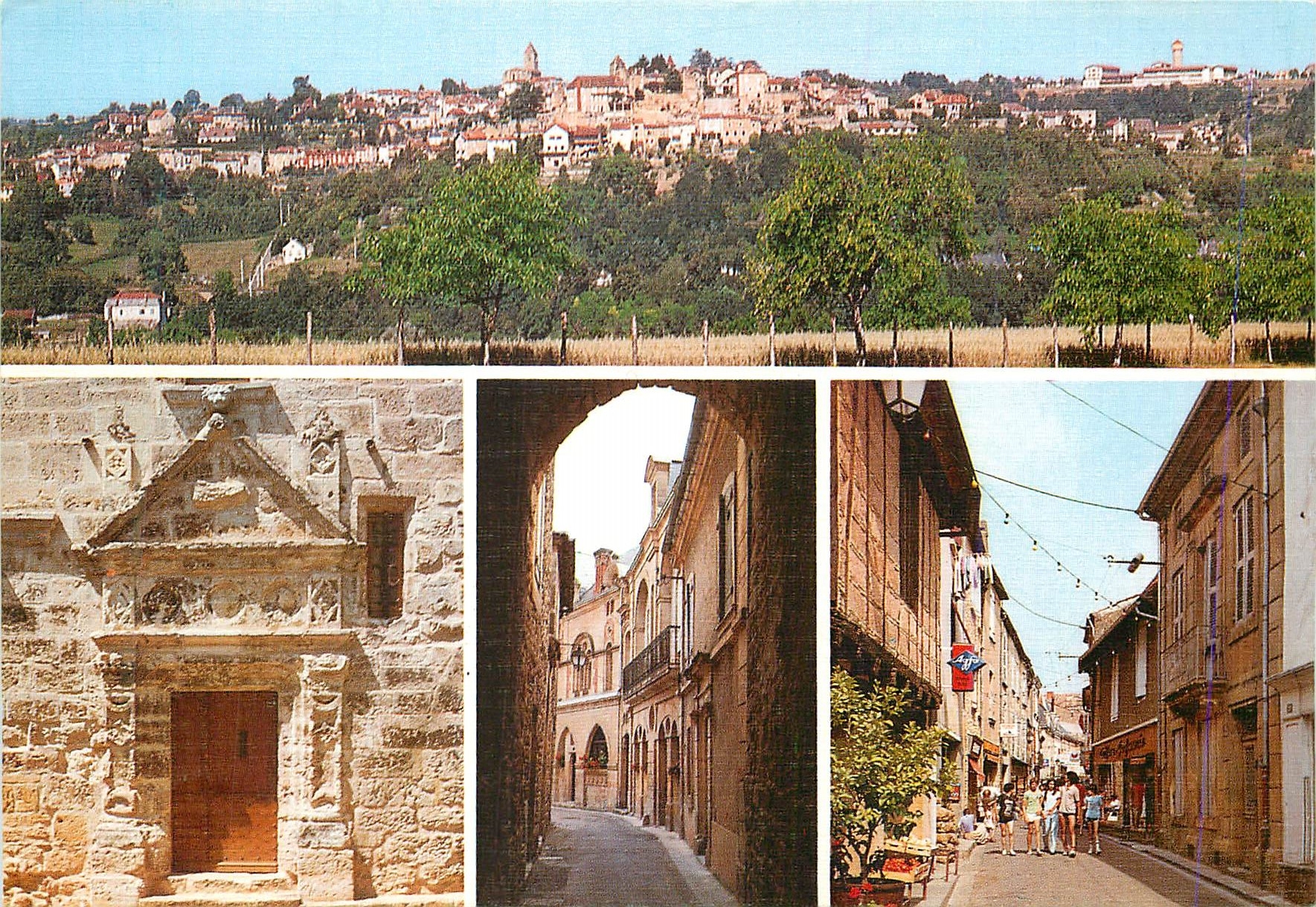 CPM Belves (Dordogne) Vue Generale Portail Sculpte