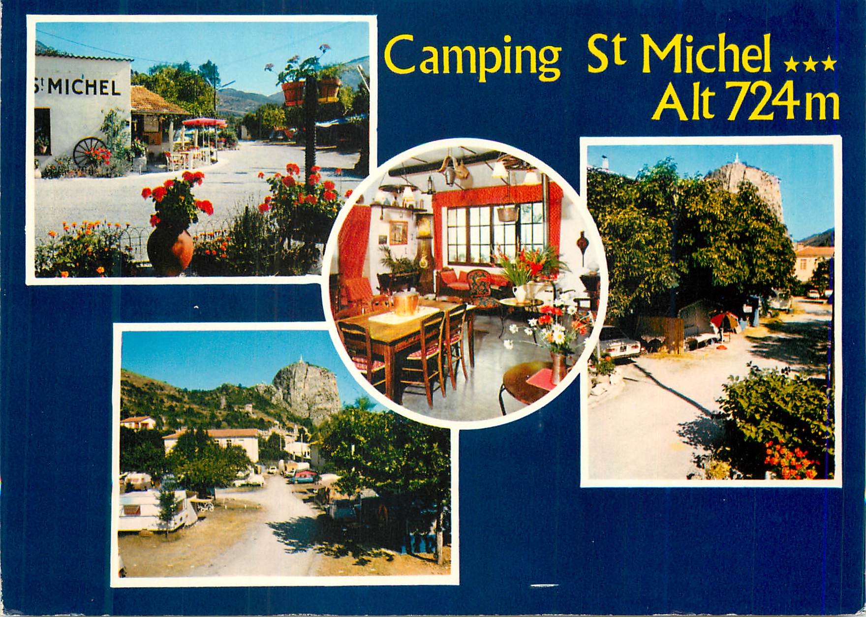 CPM Castellane (Alpes de Hte Prov) Camping St Michel Alt 724 m Terrain de Sejour sur La Route Napoleon