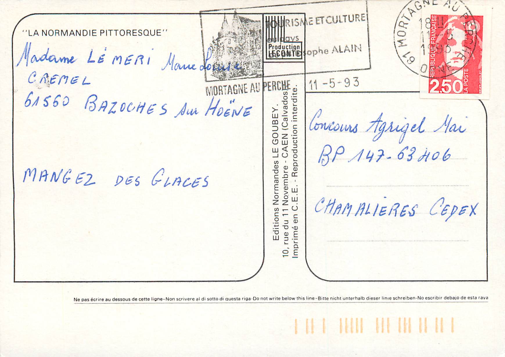 CPM La Normandie Pays du Cidre — Back