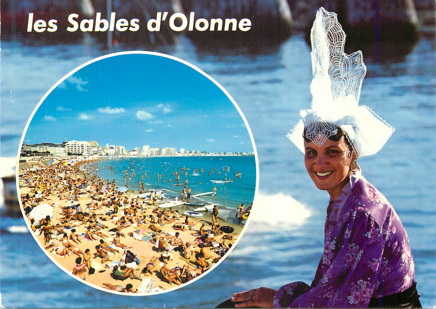 CPM Les Sables D'Olonne La Vendee Touristique La Plage