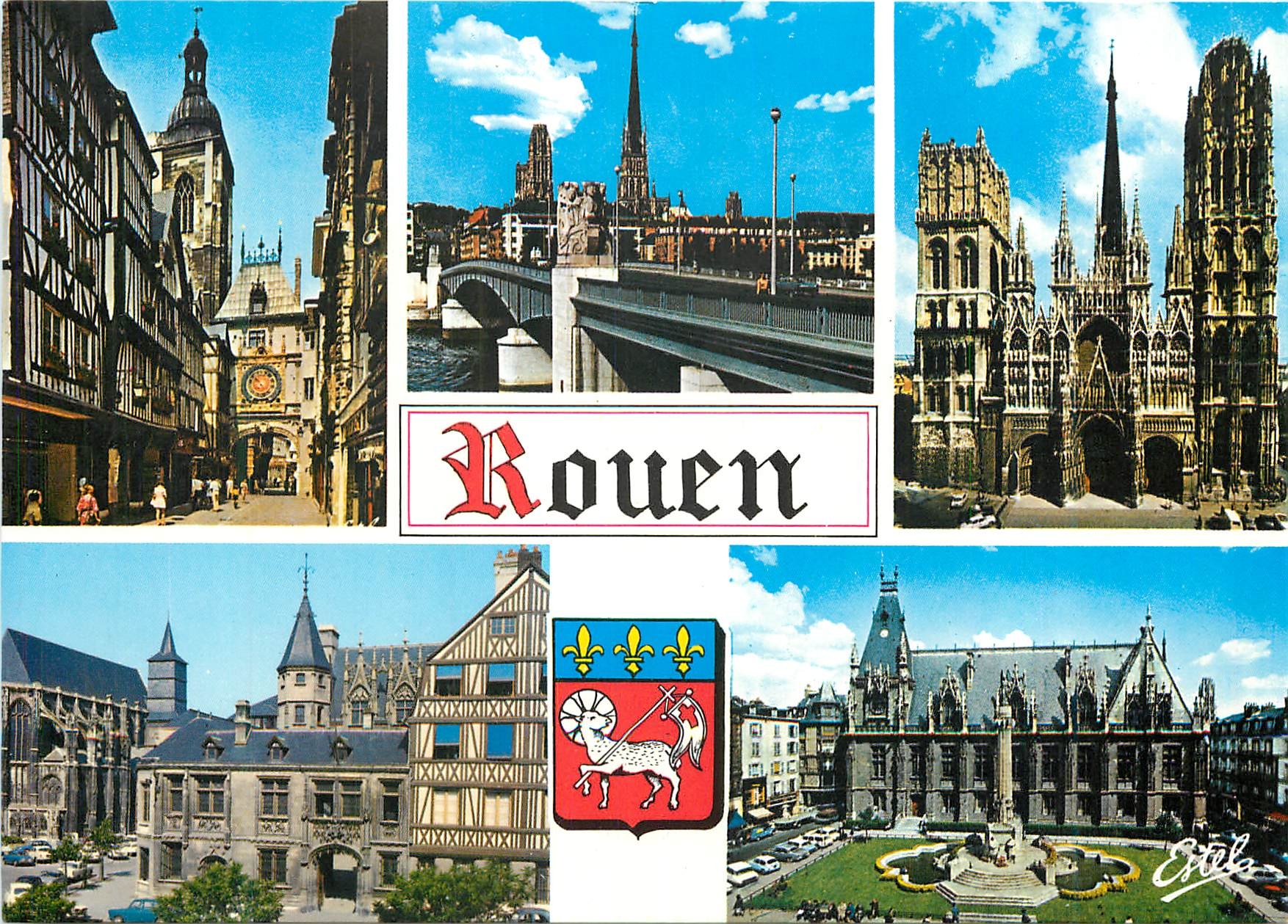 CPM En Normandie Rouen (Seine Maritime) Le Gros Horloge La Cathedrale