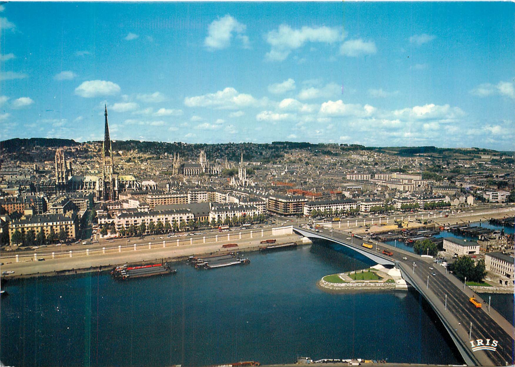 CPM Normandie France 76 Rouen Le Pont Corneille et la Rive Droite