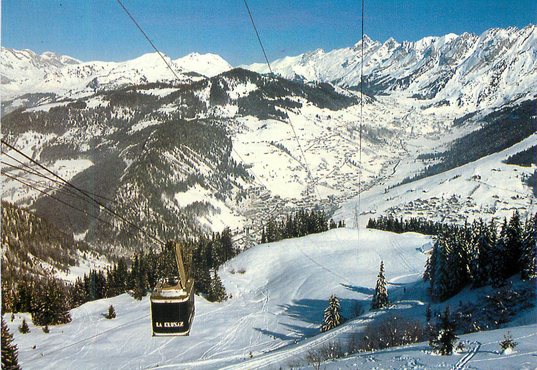 La Clusaz — vue aérienne depuis le téléphérique — éditeur 74220 V 171B