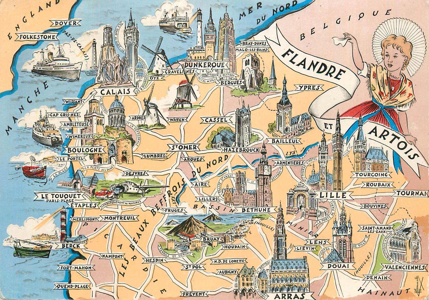 CPM Les Provinces Francaises Flandre et Artois