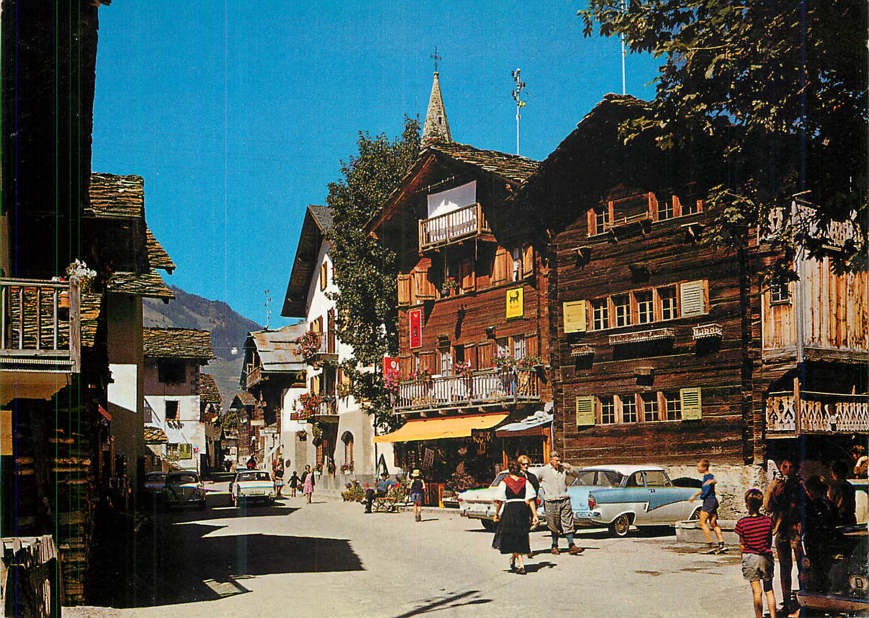 CPM Evolene 1371m Val d'Herens la Rue du Village