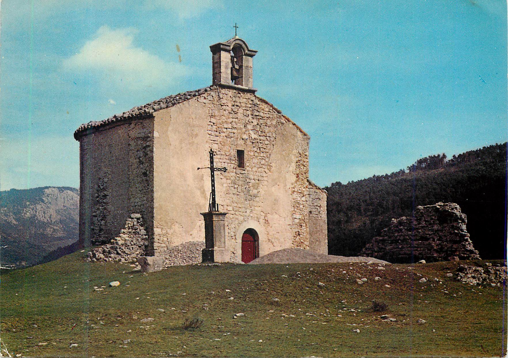 CPM Route de Napoleon La chapel le Grattemoine de Seranon (Altitude 1100 metres)entre Grasse et Castellane