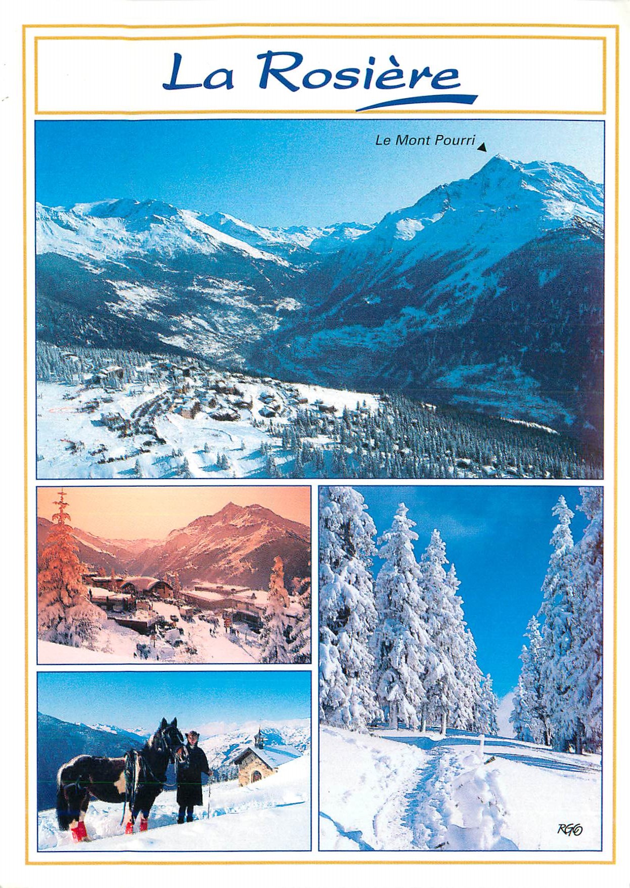 CPM En Haute Tarentaise Savoie La Rosiere Montvalezan (Alt 15850 m) La Station sous la Neige