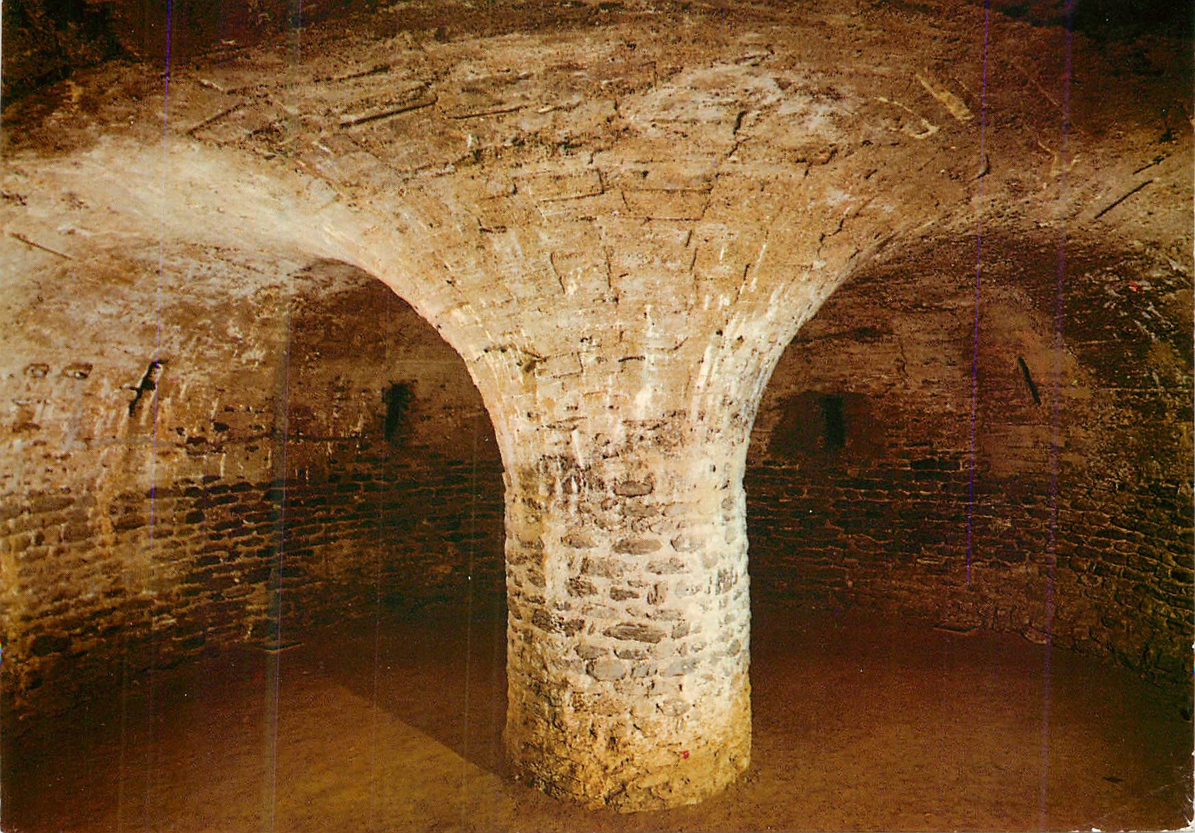 CPM Saint Michel de Cuxa Pilier Palmier de la Crypte de la Creche (XIe s)