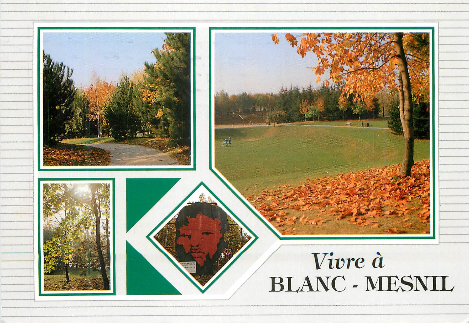 CPM Vivre a Blanc Mesnil Seine Saint Denis le Parc Jacques Duclos avec l'Effigie de Mandela