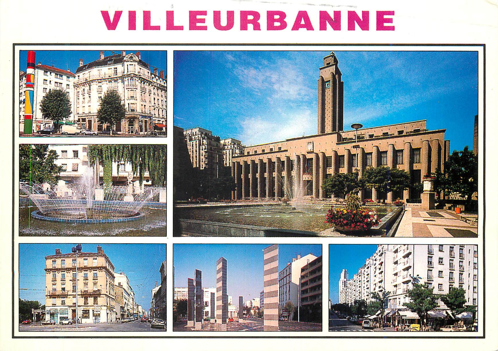 Villeurbanne — vue panoramique — Éditions Cellard
