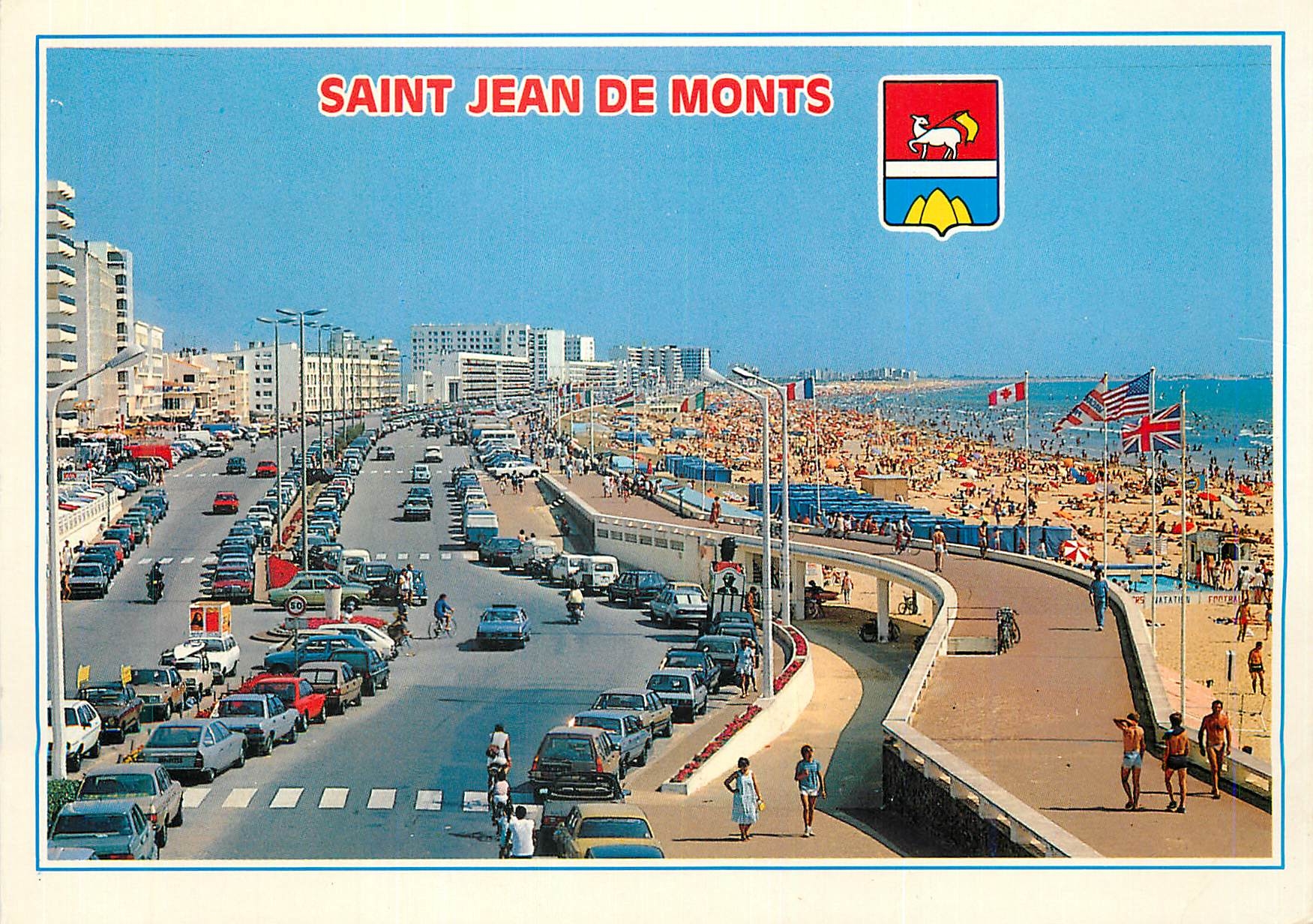 CPM Saint Jean de Monts (Vendee) l'Esplanade de la Mer et la Plage