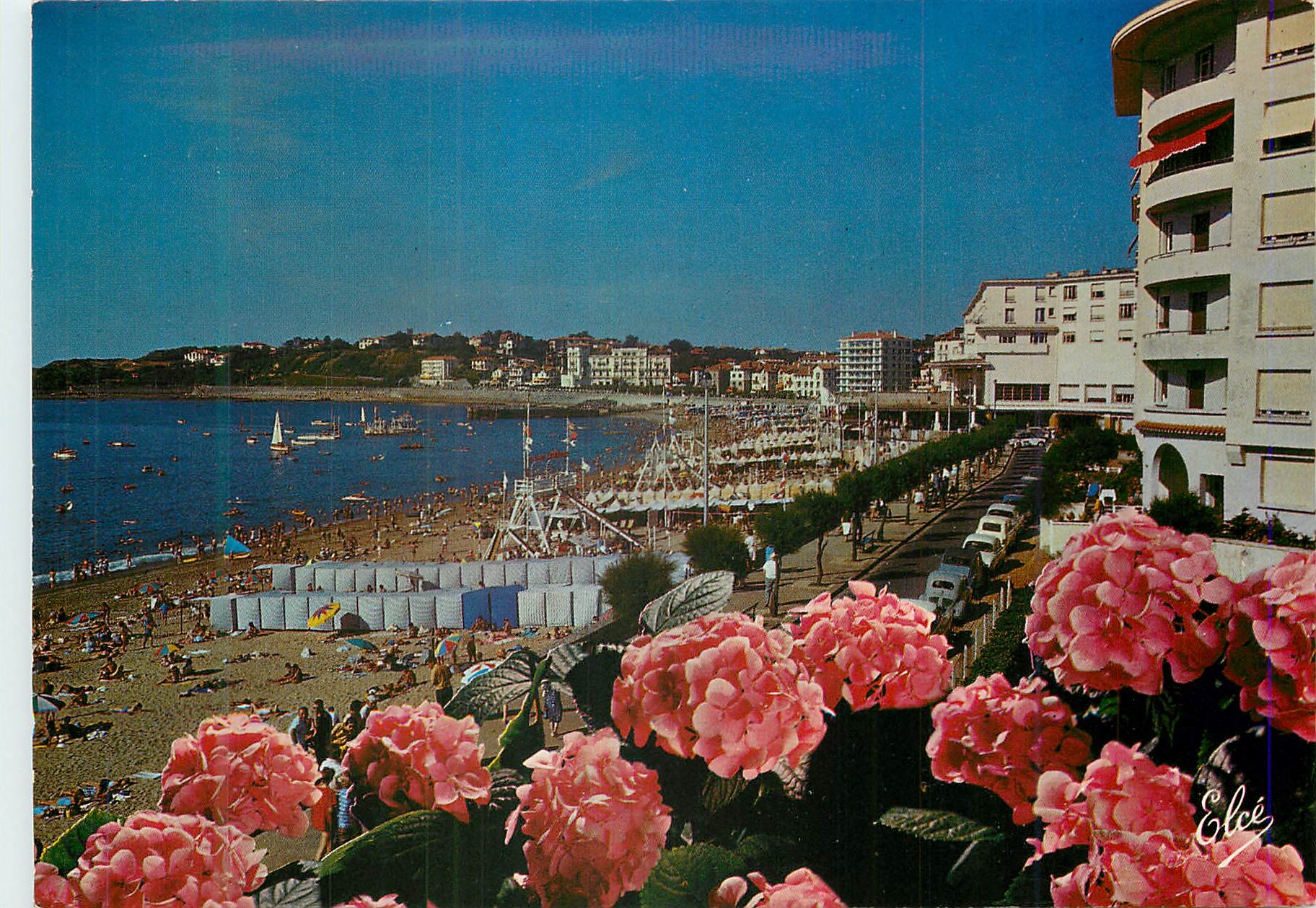 St-Jean-de-Luz — La promenade de la plage vers la Pergola — Editore Elcécé, N° 1472