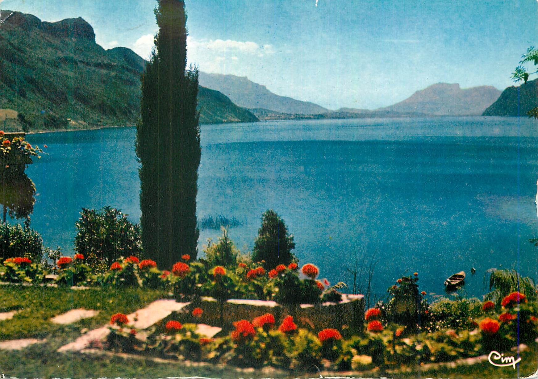 CPM Lac du Bourget (Savoie) Panorama depuis la Baie de Chatillon