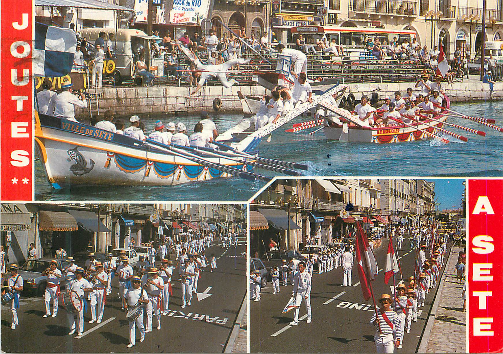 CPM Sete (34200 Herault) Jour de Joutes Languedociennes dans le Grand Canal