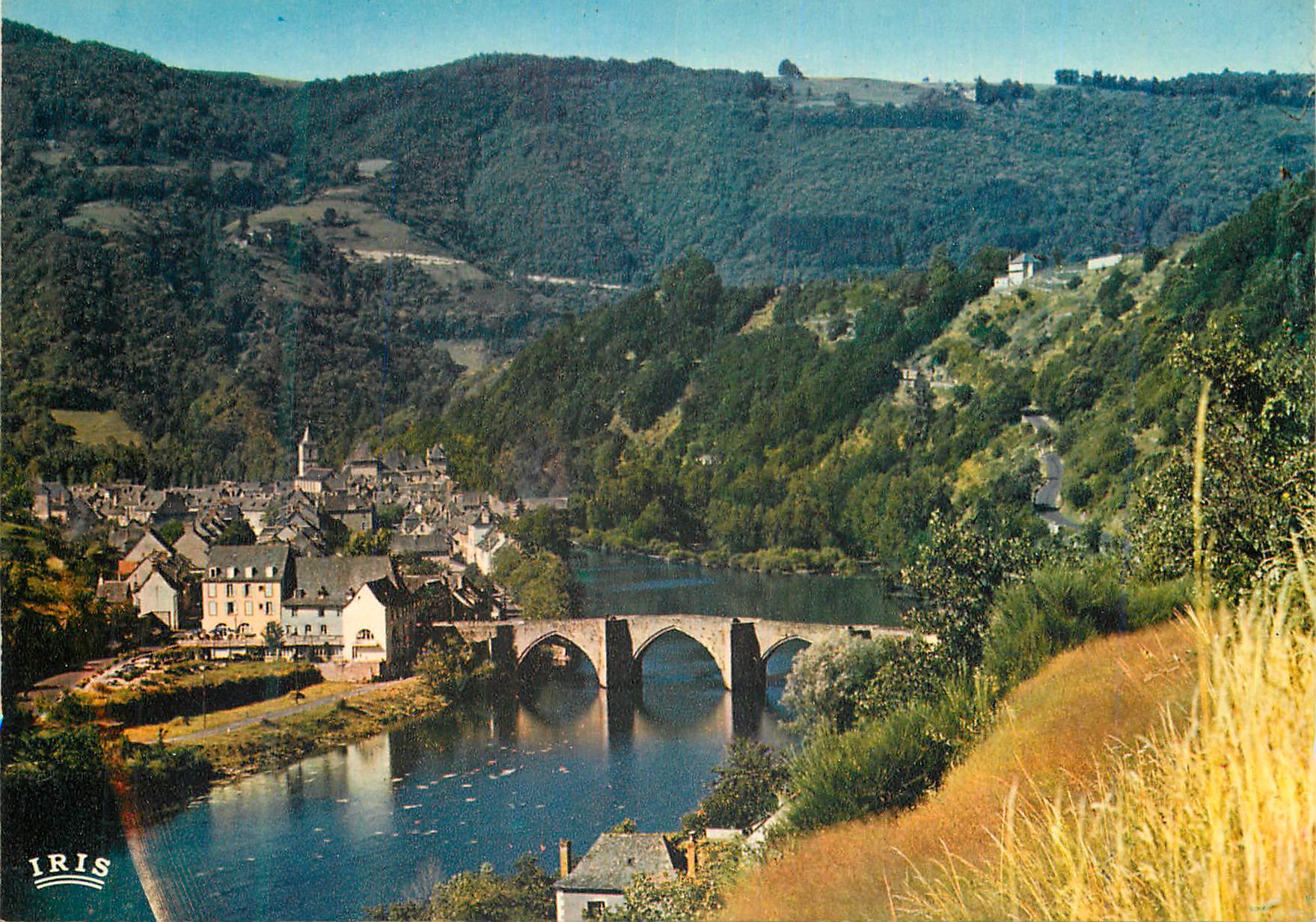 CPM Entraygues sur Truyere surnommee Entraygues la Jolie(Aveyron) les Bords de la Truyere