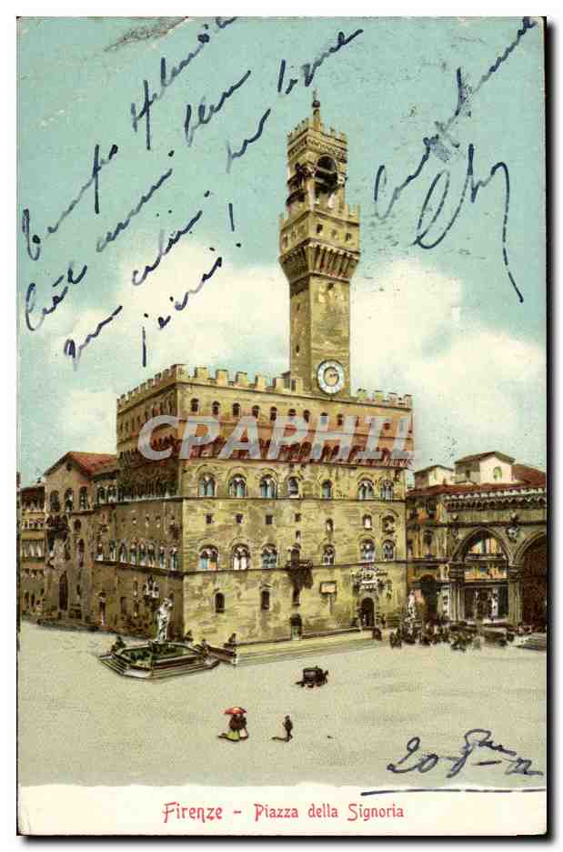 CPA Italie Italia Firenze Piaza della Signoria