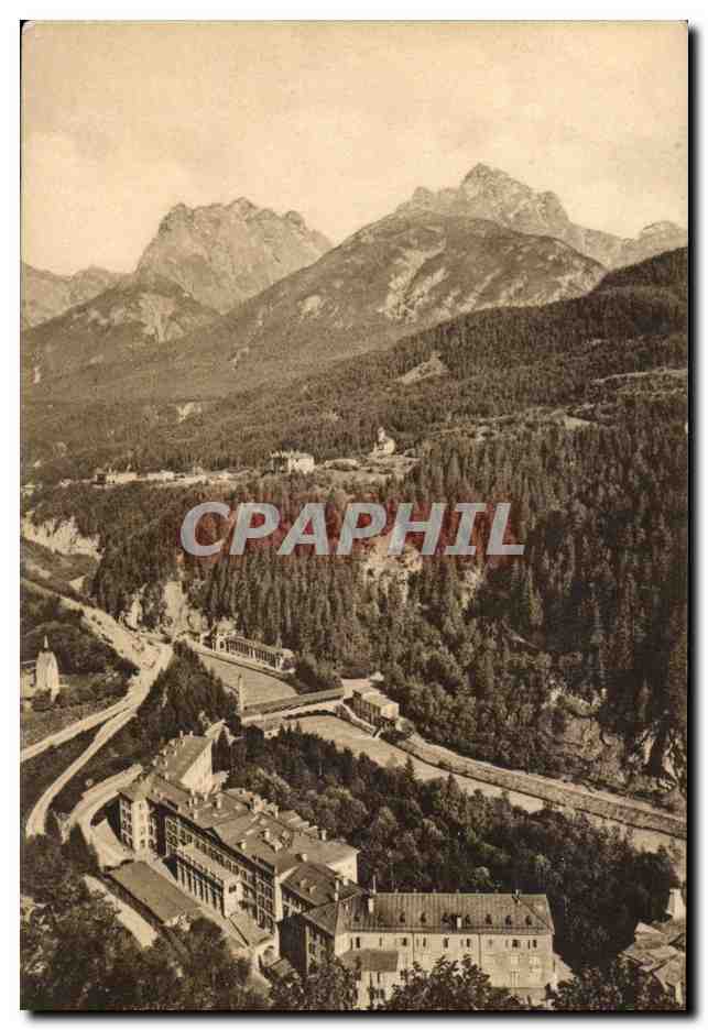CPA Suisse Kurhaus Tarasp TRinkhalle und Vulpera