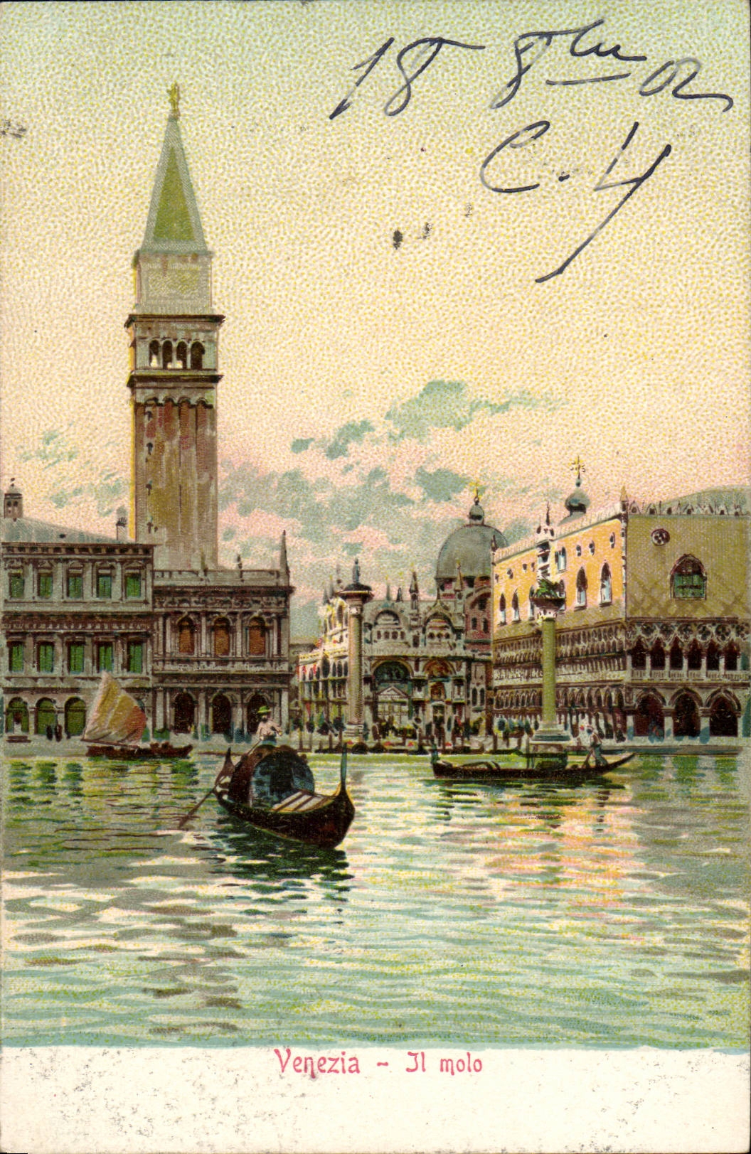 CPA Italie Italia Venezia Il molo