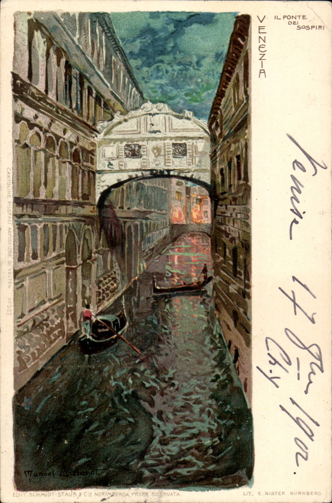 CPA Italie Italia Venezia Il ponte dei sospiri