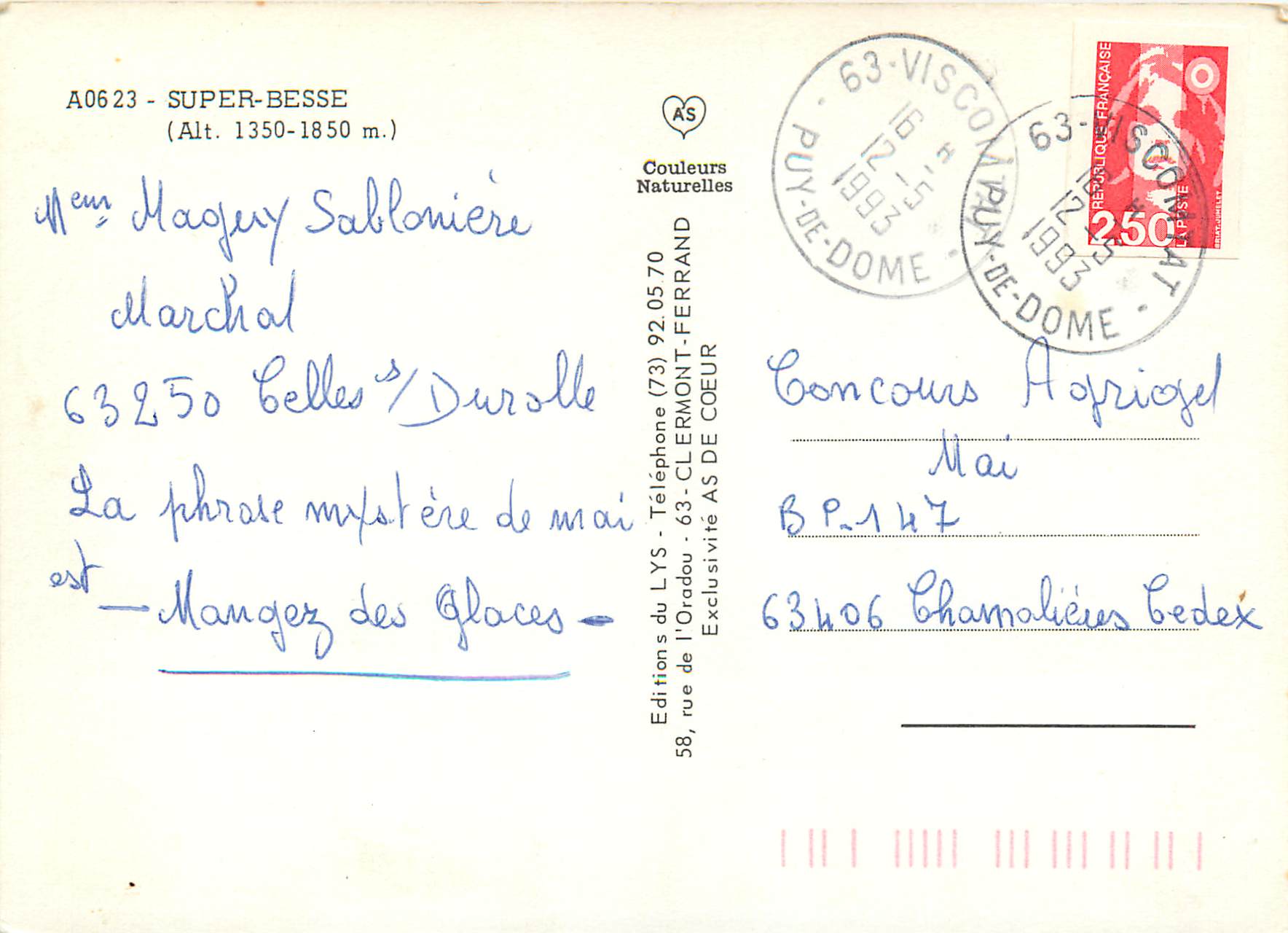 CPM Super Besse  — Verso