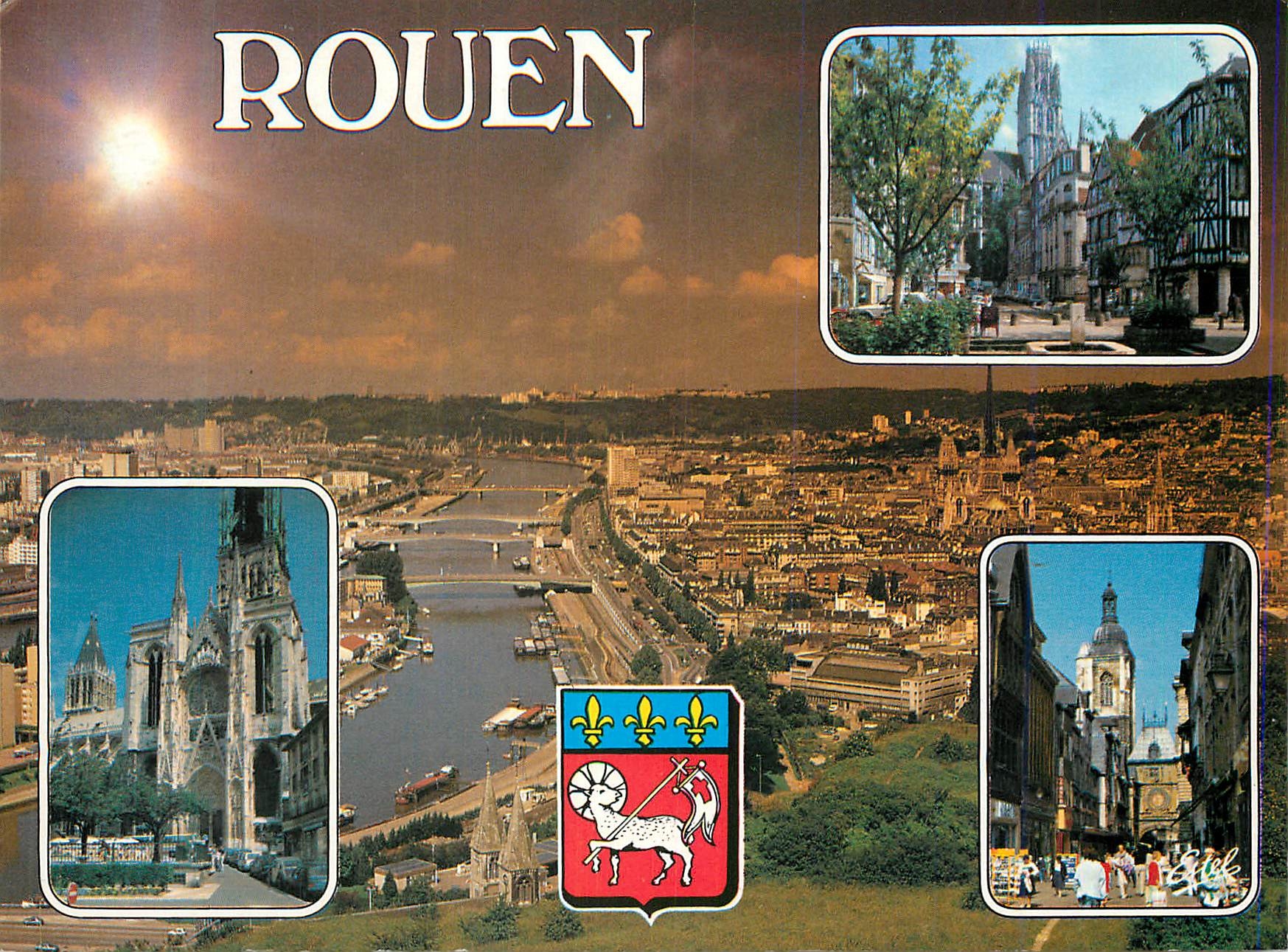 CPM Rouen Seine Maritime Vue generale prise de la cote Sainte Catherine 