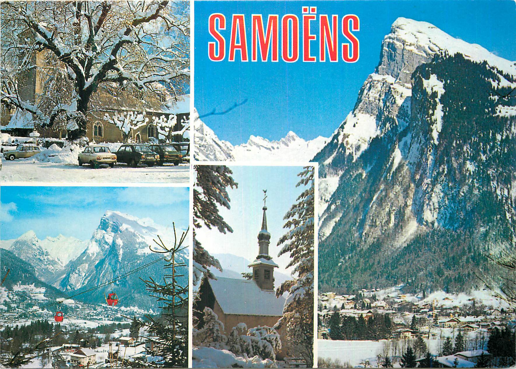 Samoëns — vue de ski en hiver — Éditions Gil Gardet