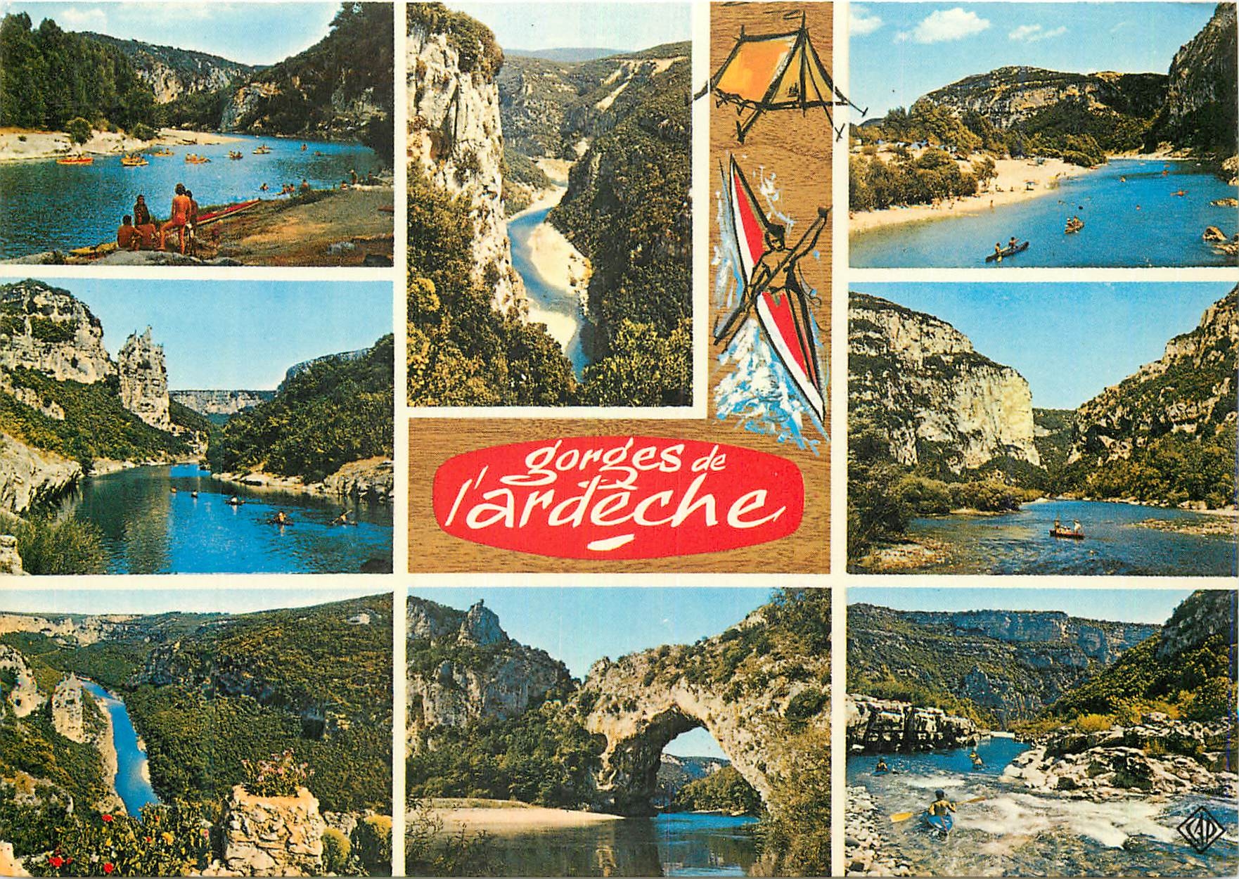 Gorges de l'Ardeche — paysages et activités — éditeur Elnacap