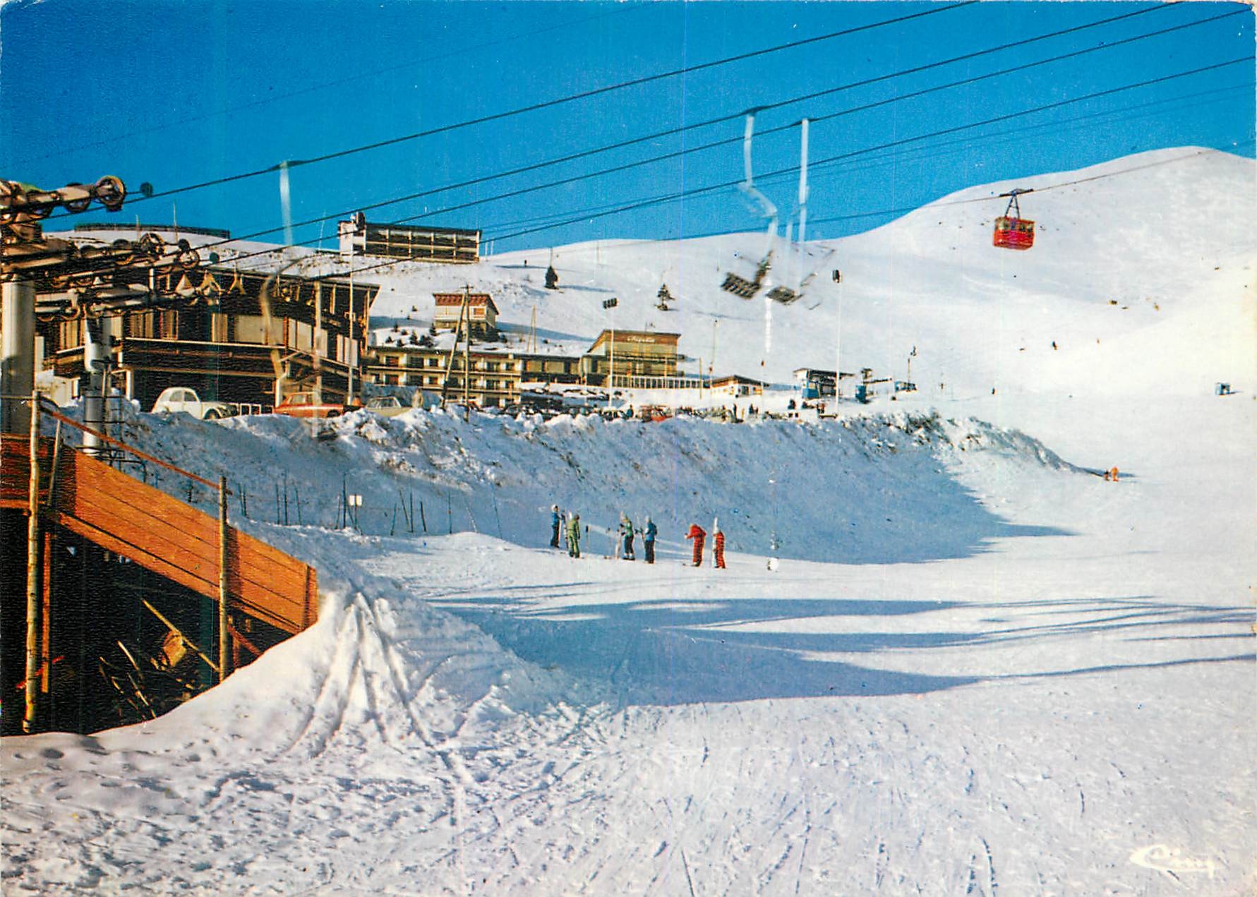 CPM Chamrousse Isere Telepherique Telebenne et pistes de ski du Recoin de Chamrousse 
