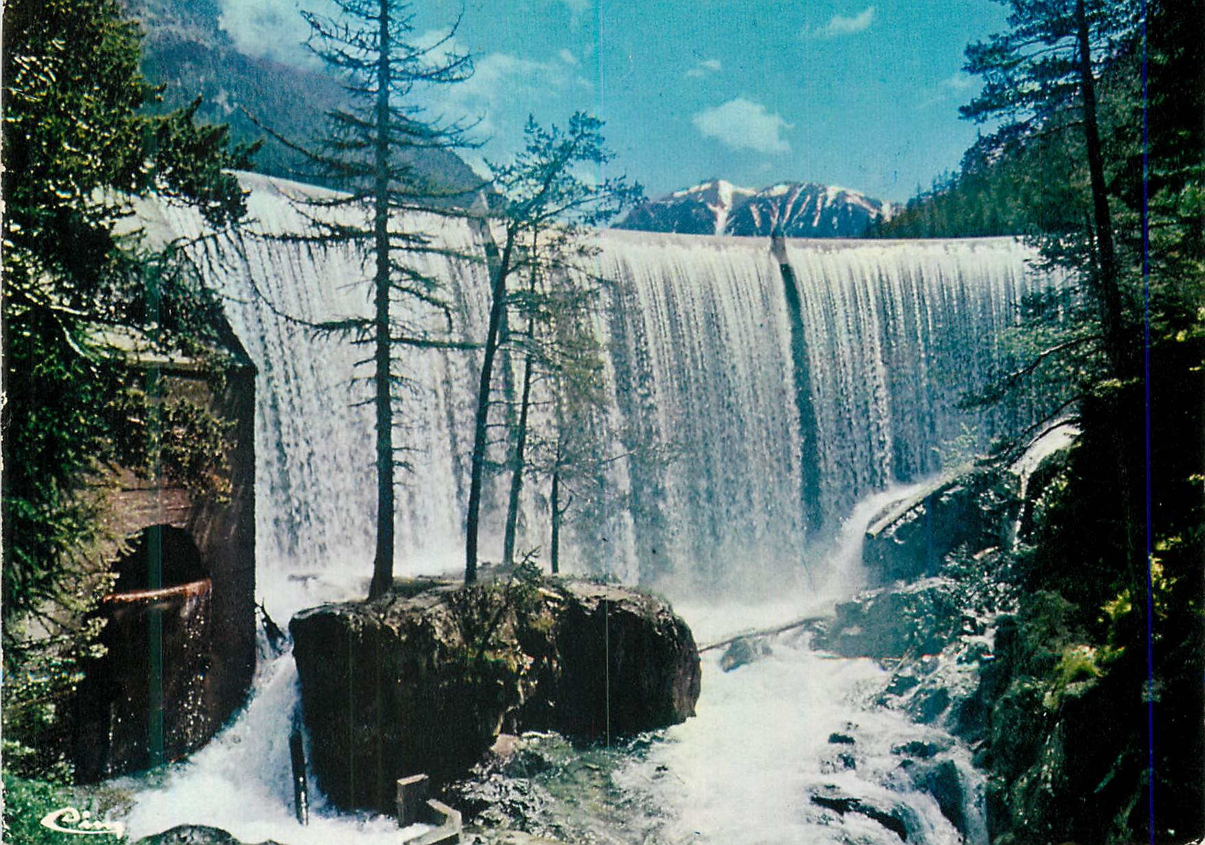 CPM St Martin Vesubie Alpes Mar La chute du lac du Boreon 