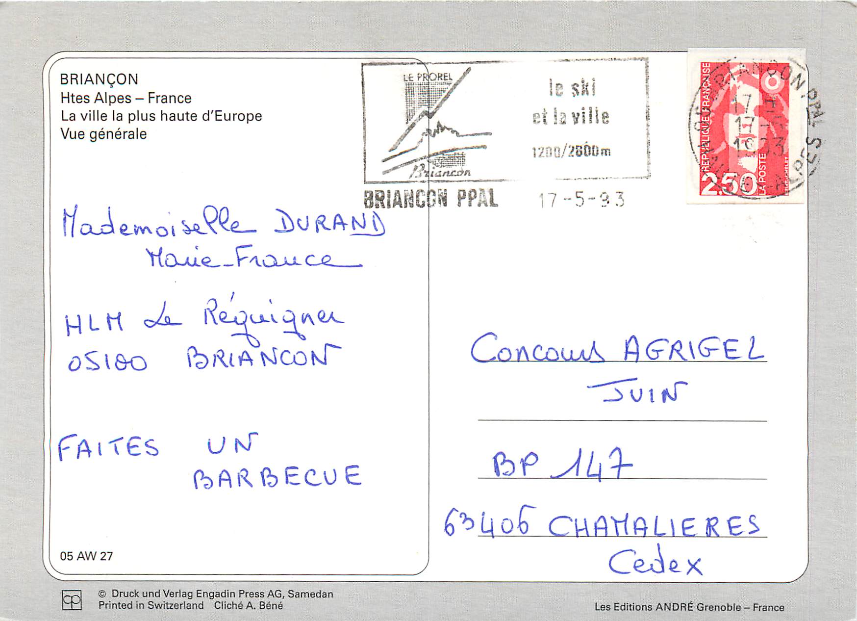 Briançon — La ville la plus haute d'Europe — Les Editions ANDRÉ Grenoble — Reverso