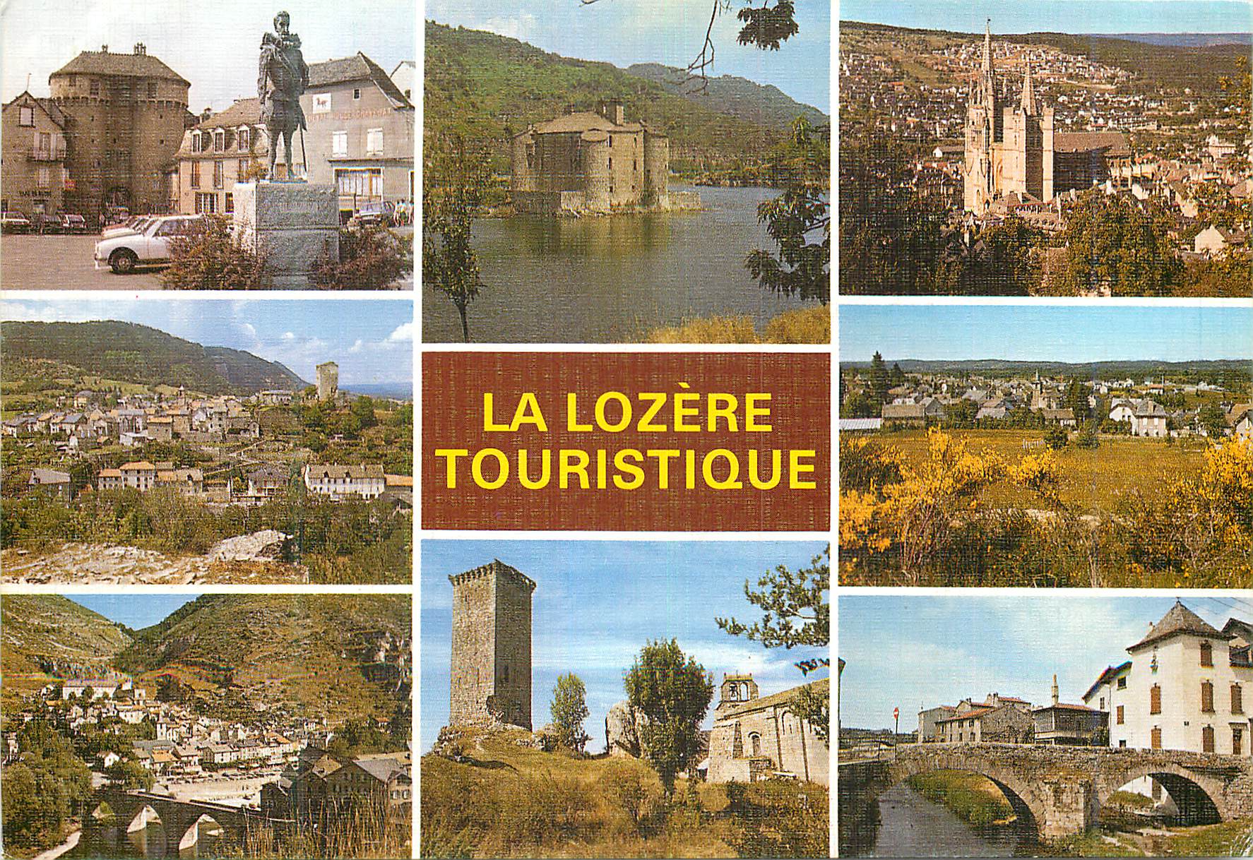 CPM La Lozere Touristique Marvejols Chanac Ste Enimie Villefort Chateau du Castanet 