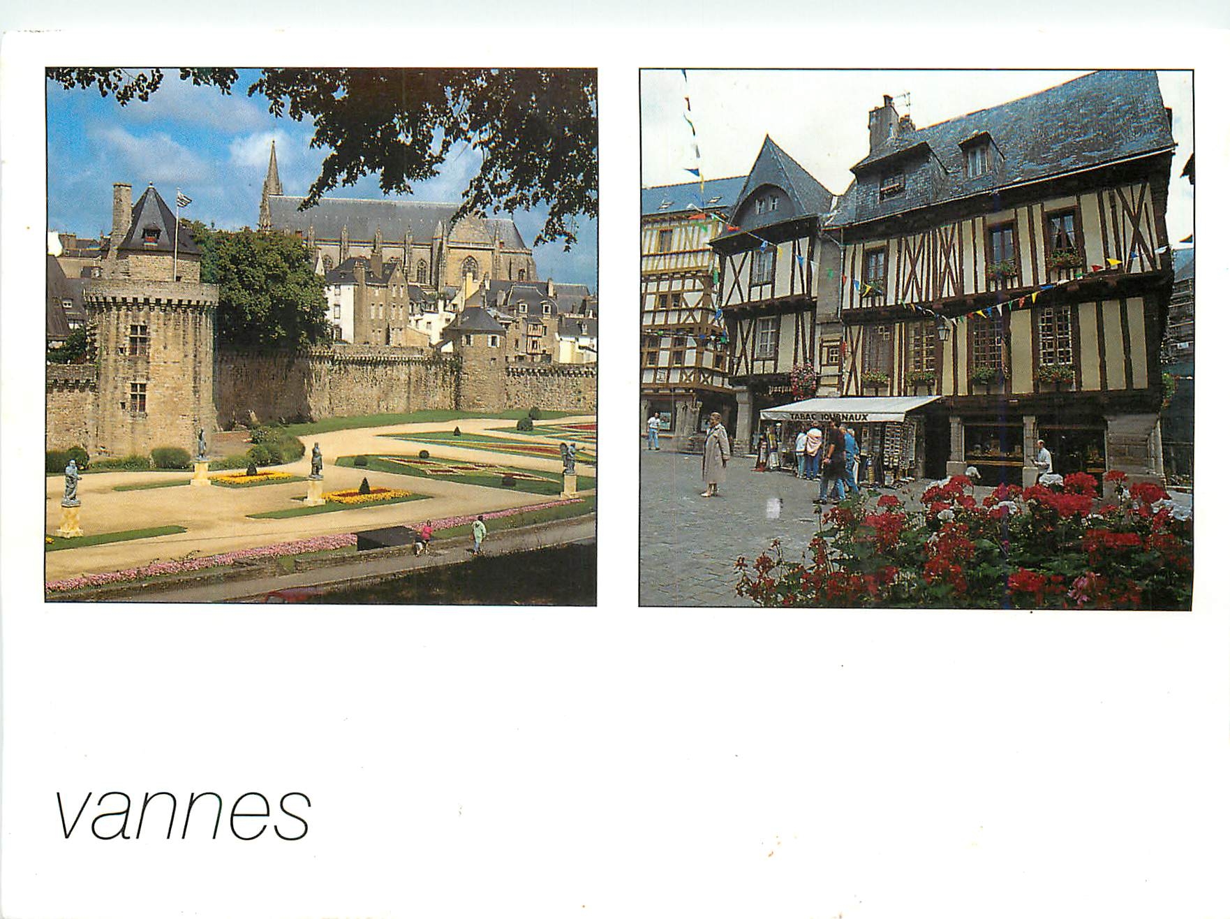 Vannes — Les remparts, les jardins et les vieilles maisons — Éditions d'AJACK