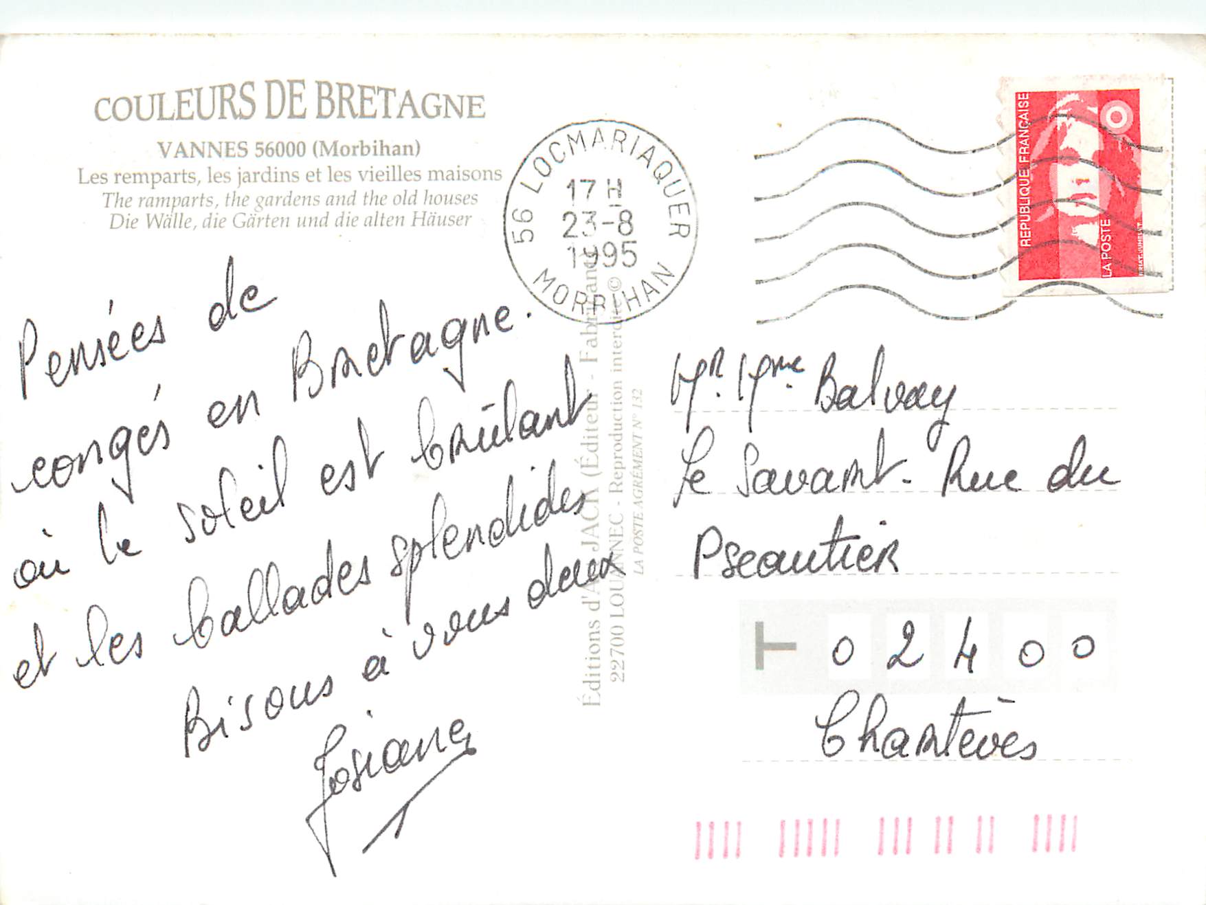Vannes — Les remparts, les jardins et les vieilles maisons — Éditions d'AJACK — Reverso