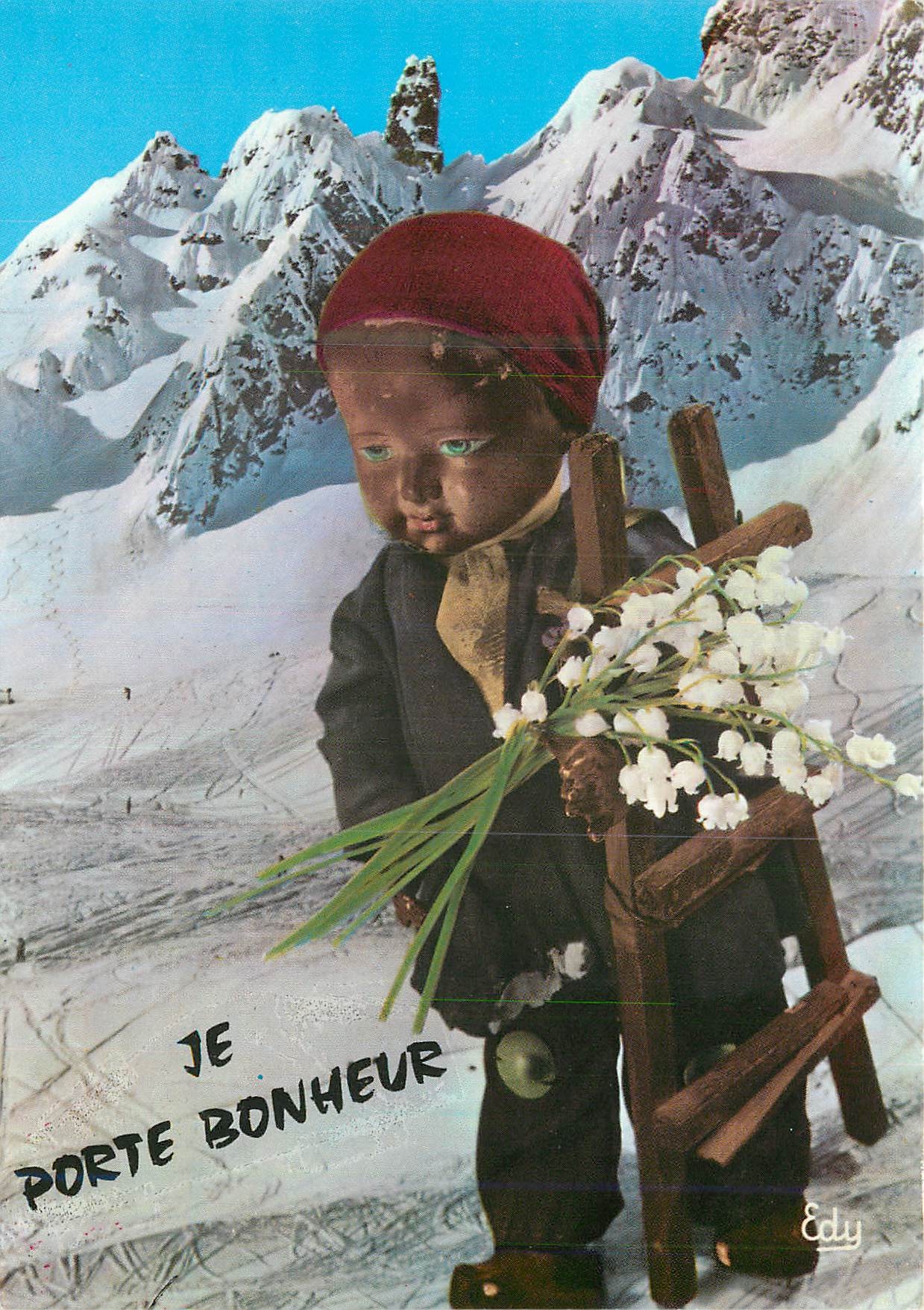 CPM Images de Chez Nous Ramoneur et Muguet Porte Bonheur 