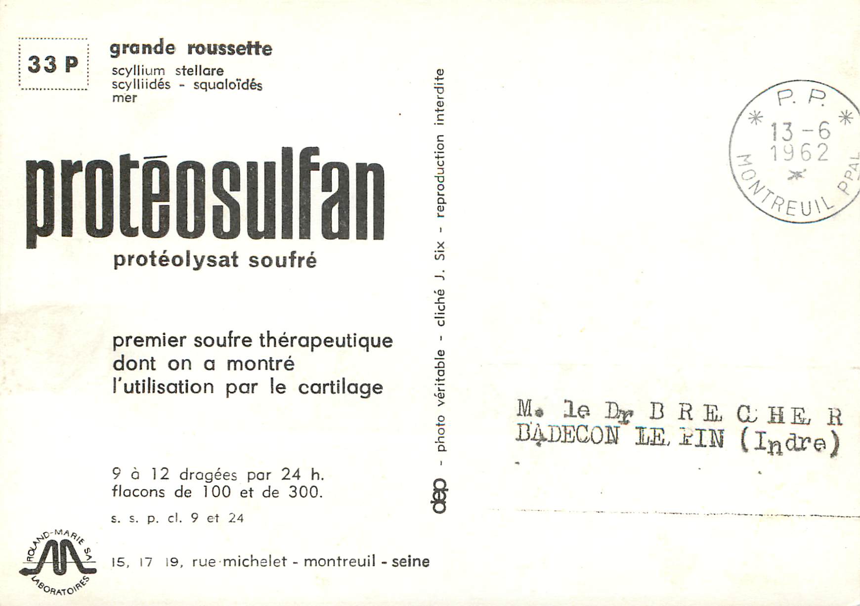 CPM Proteosulfan proteolysat soufre grande roussette  — Verso