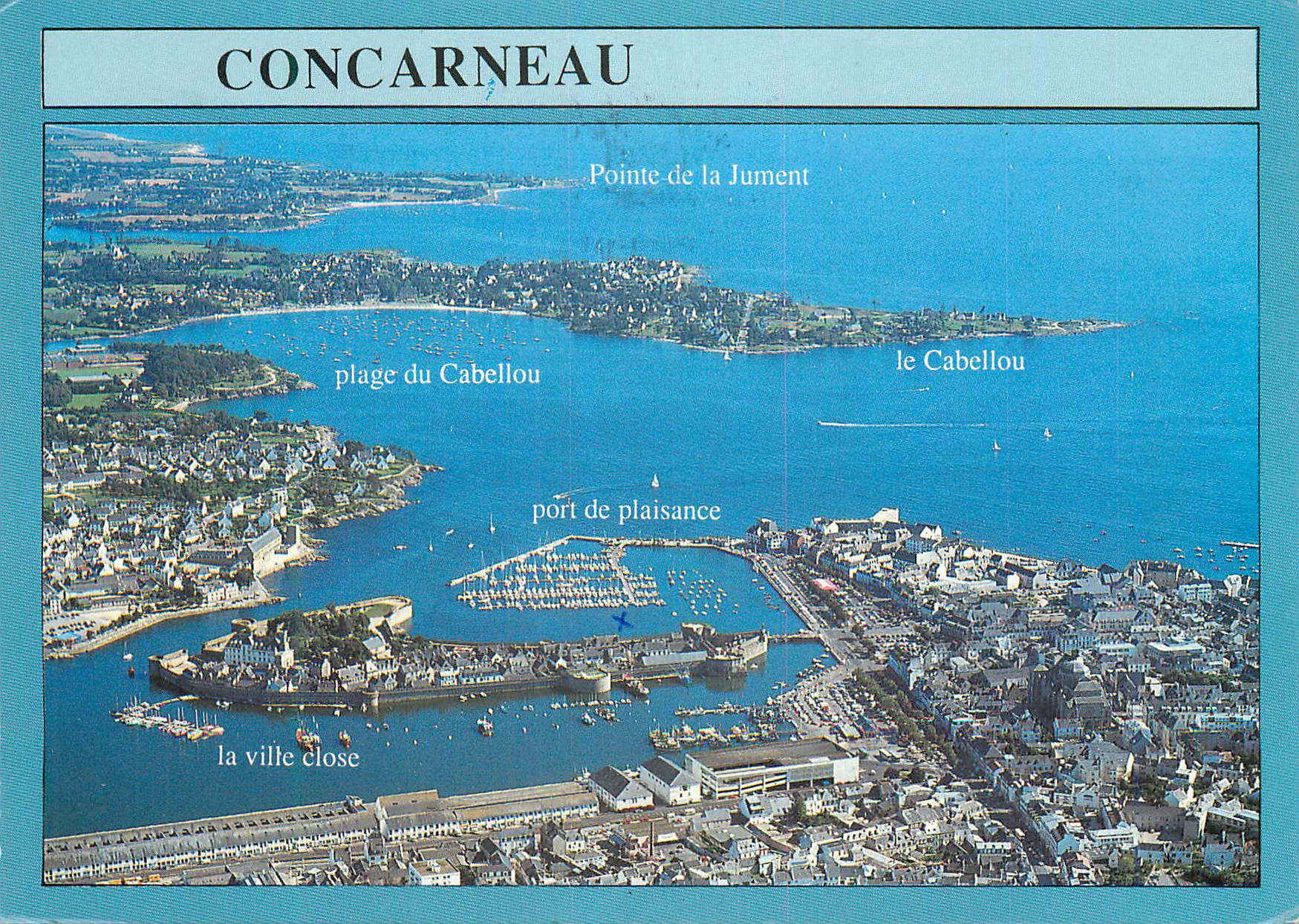 CPM Concarneau Finistere Vue generale sur la ville et la baie 