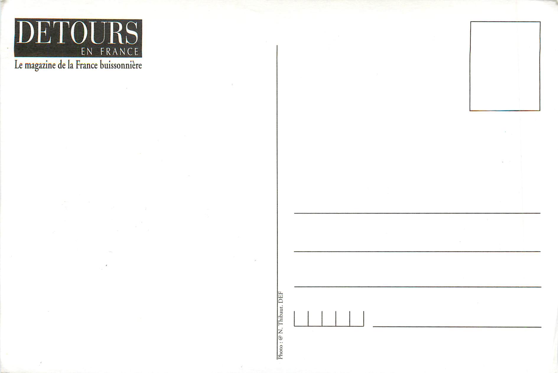 CPM Detours en France Les Hautes Alpes  — Rückseite