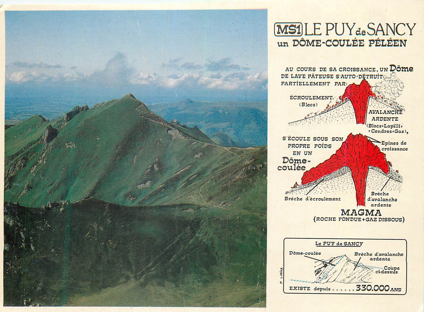 CPM Le Puy de Sancy un Dome Coulee Peleen 
