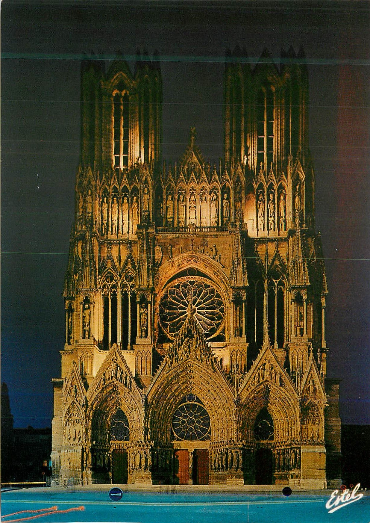 Reims — Kathedrale — Nachtsicht (13. und 14. Jahrhundert) — Estel Editions