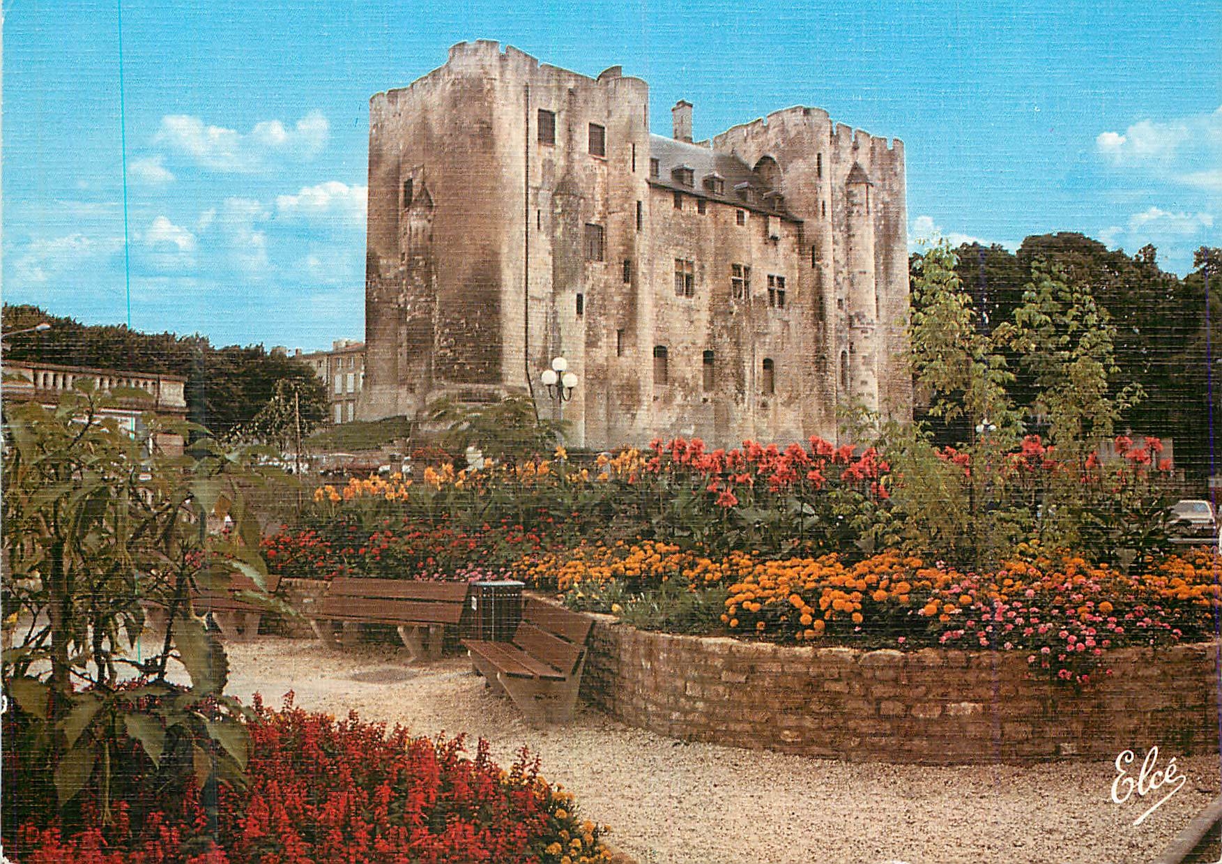Niort, porte du Marais Poitevin — château fort des Comtes de Poitiers — Éditeur Elcé, n° 6811