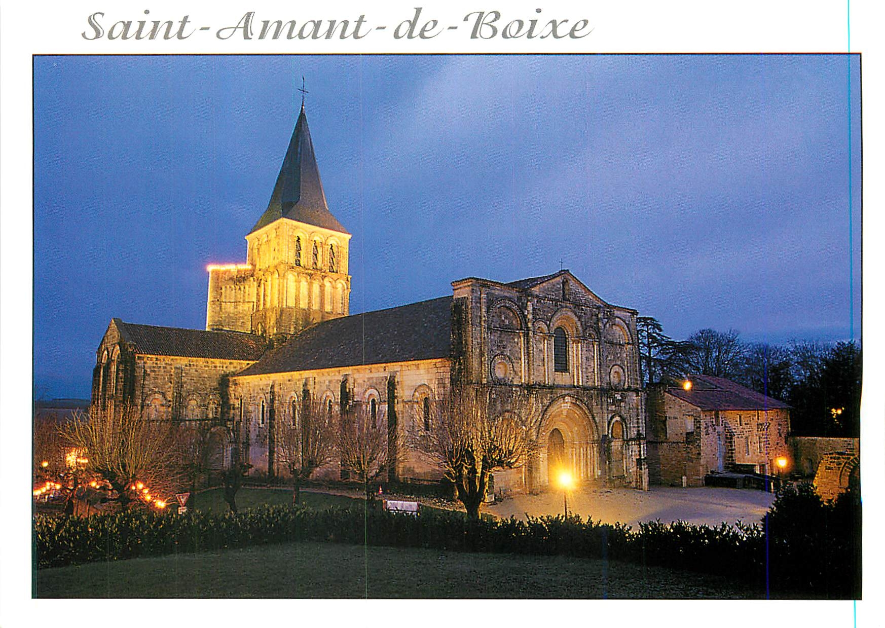 CPM Saint Amant de Boixe Charente L eglise ancienne dependance d une abbaye 