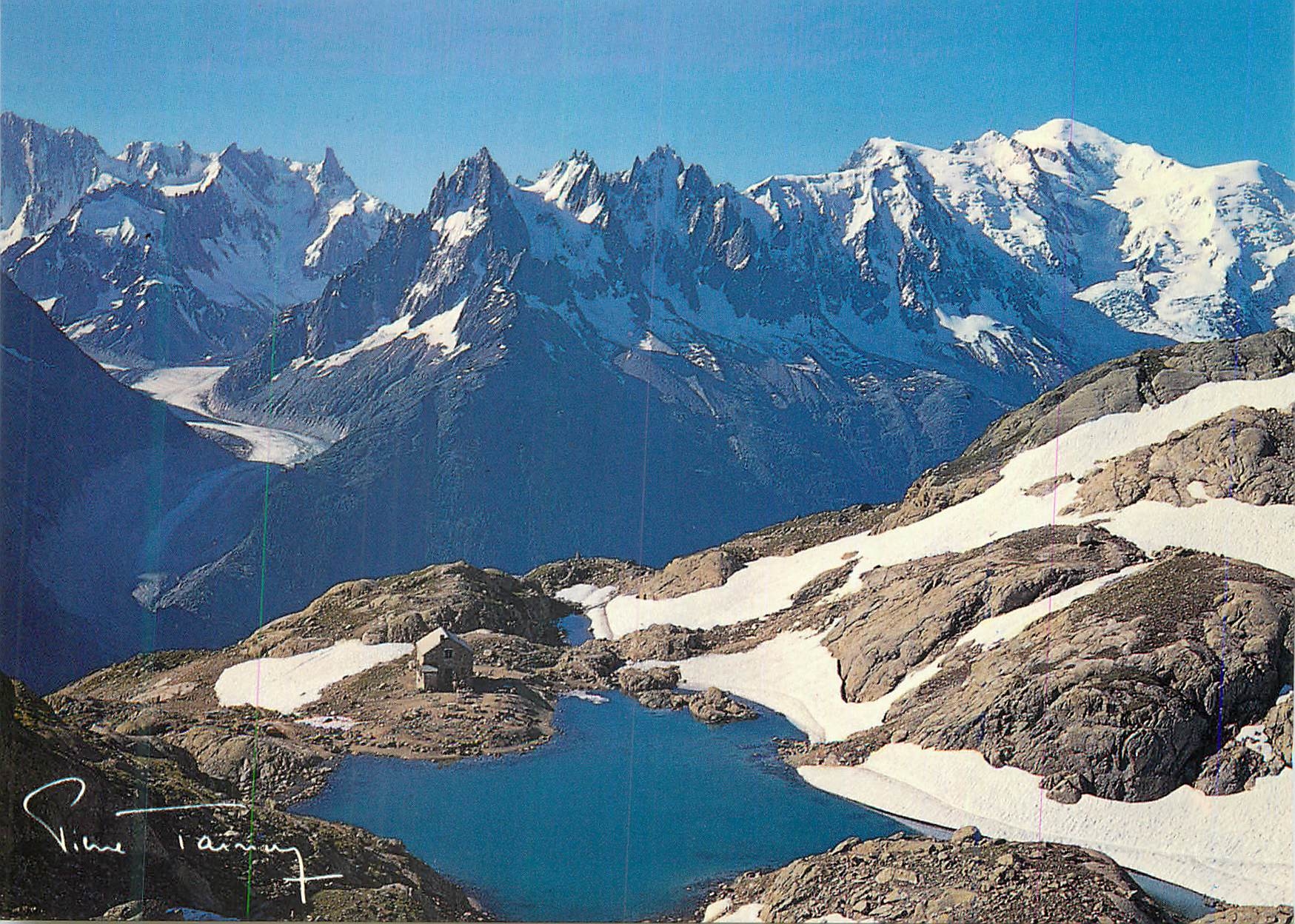 CPM Lac Blanc Chaine des Aiguilles de Chamonix et Mont Blanc 