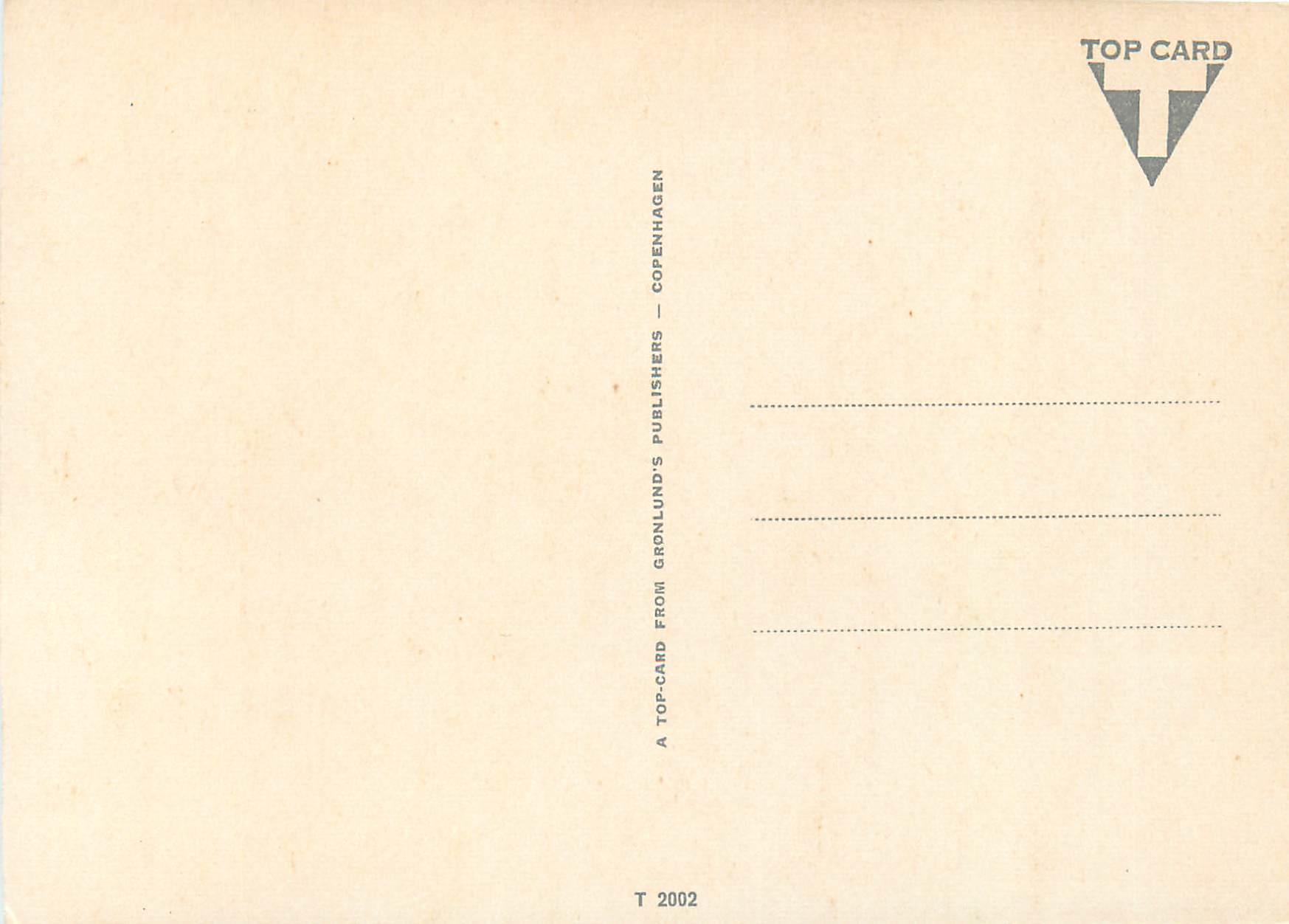 Eggeskov - Danemark — château entouré d'eau et de jardins — Top Card — Rückseite