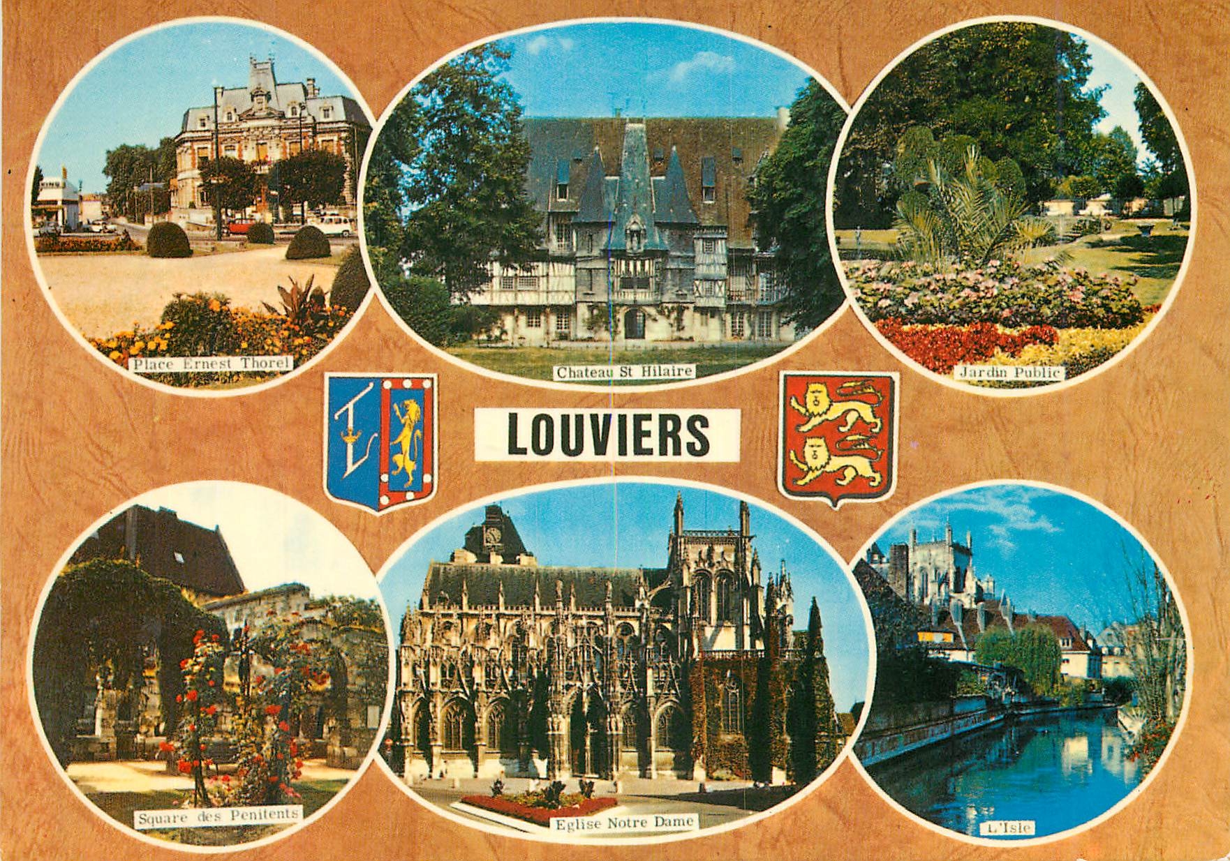 Louviers — Vue panoramique avec ses principaux monuments — Couleurs Naturelles