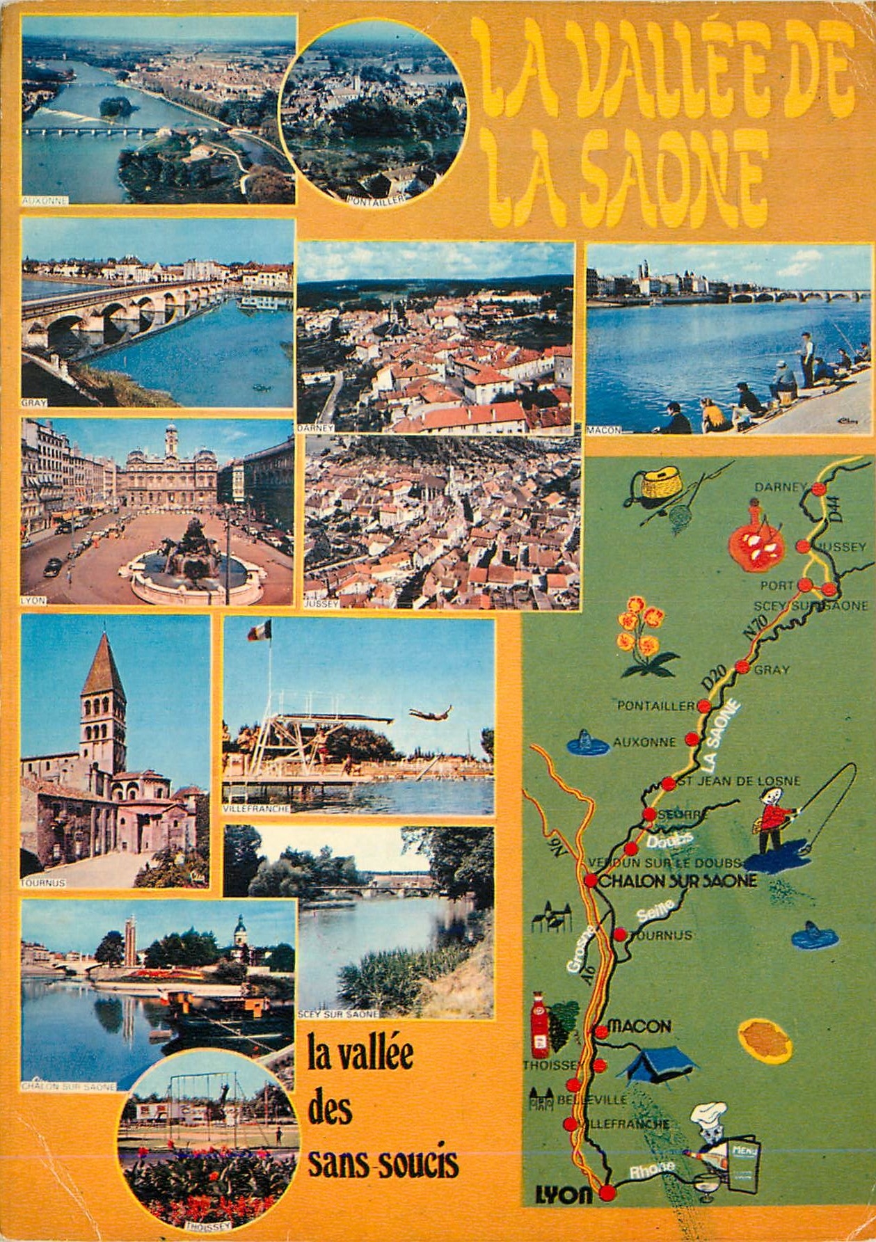 CPM La Vallee de la Saone  Vallee des sans soucis Peche