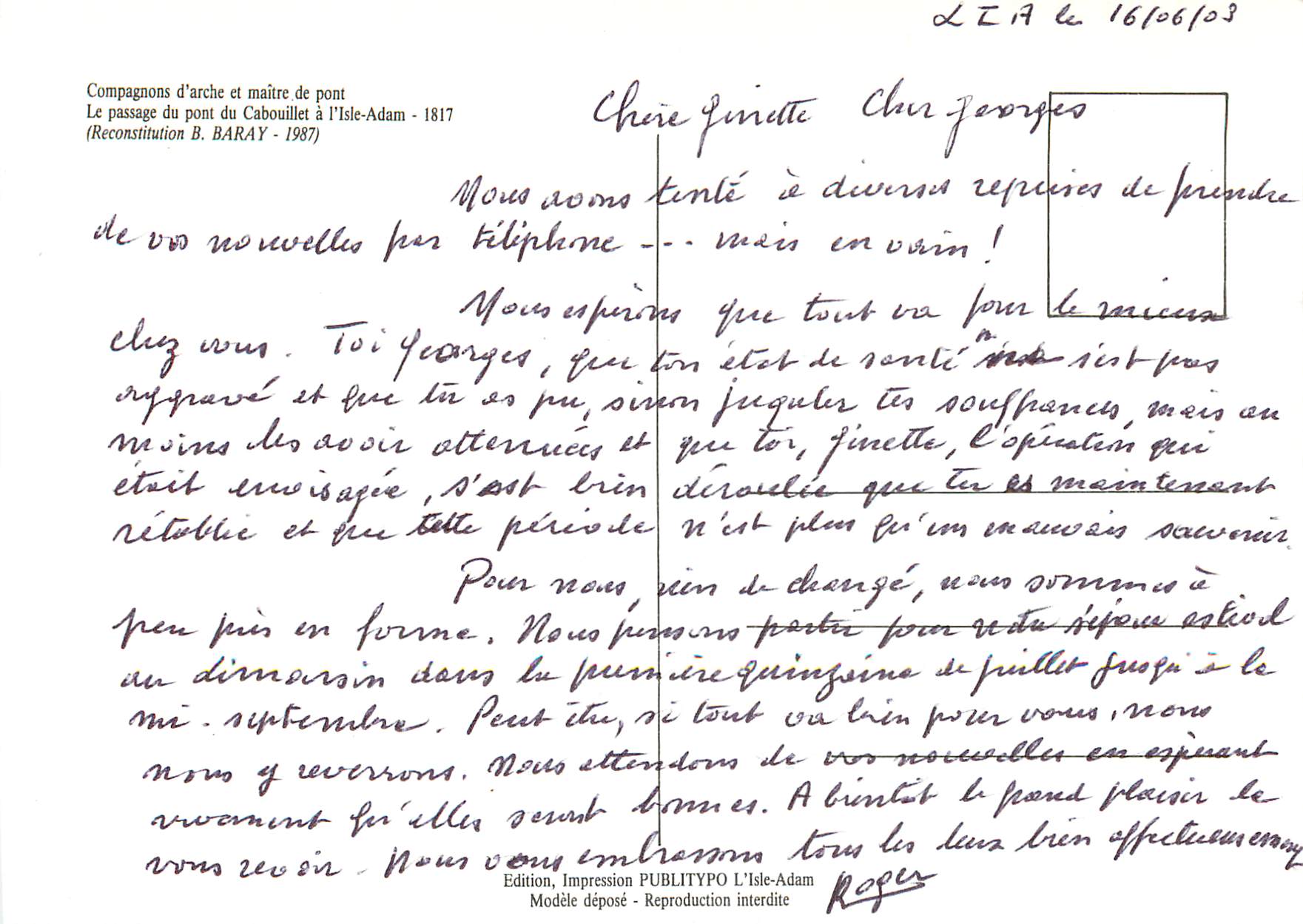 Au temps de Balzac à l'Isle-Adam — Édition Impression PUBLITYPO L'Isle-Adam, n° de série non visible — Back